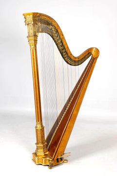 Arpa della fine del XIX secolo di Sebastian Erard, strumento musicale del 1897