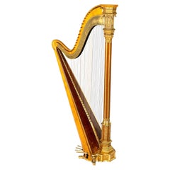 Harpe de la fin du 19e siècle par Sebastian Erard, instrument de musique de 1897