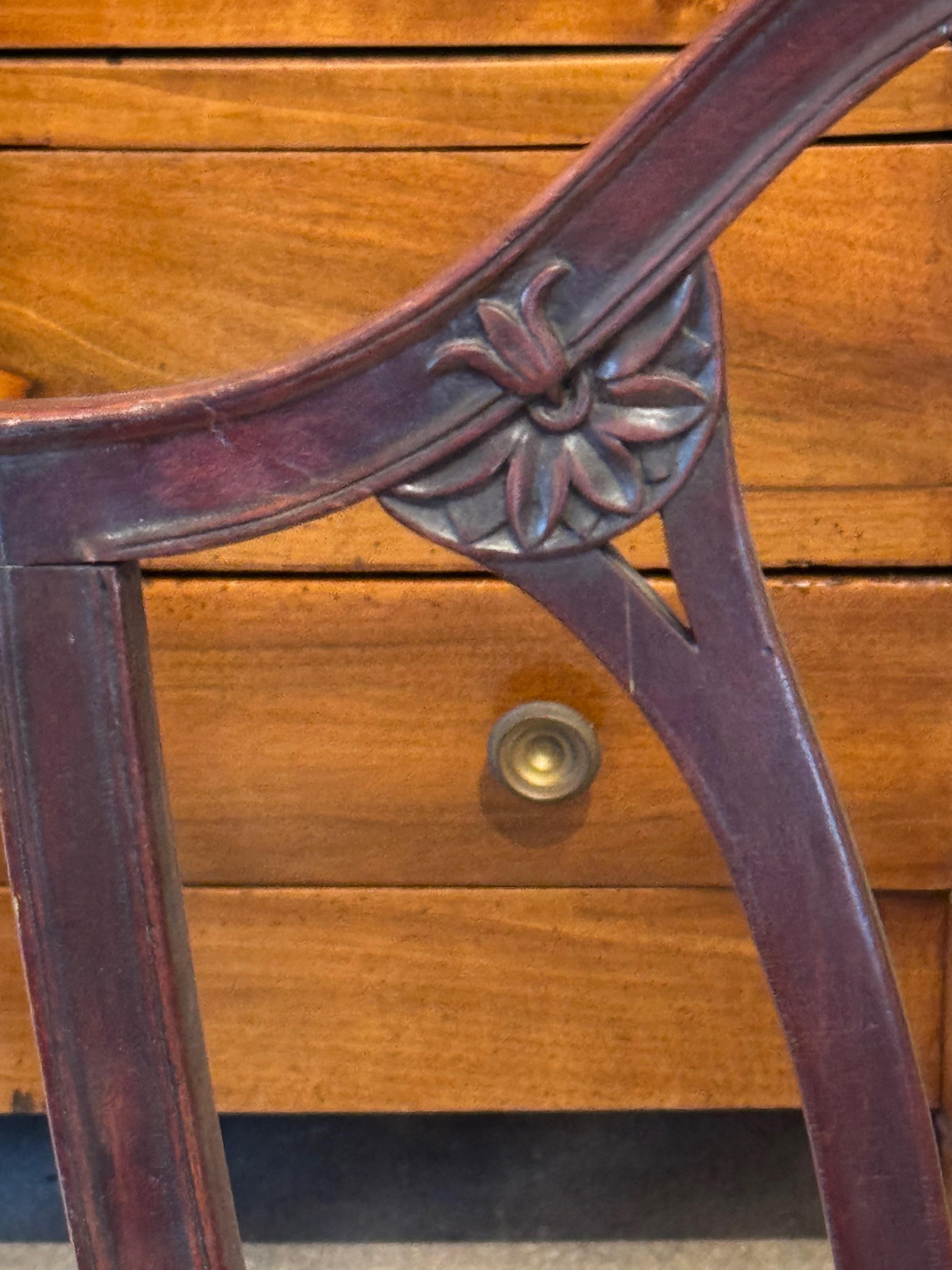Late 19th Century Hepplewhite Style Mahogany Settee For Sale 7