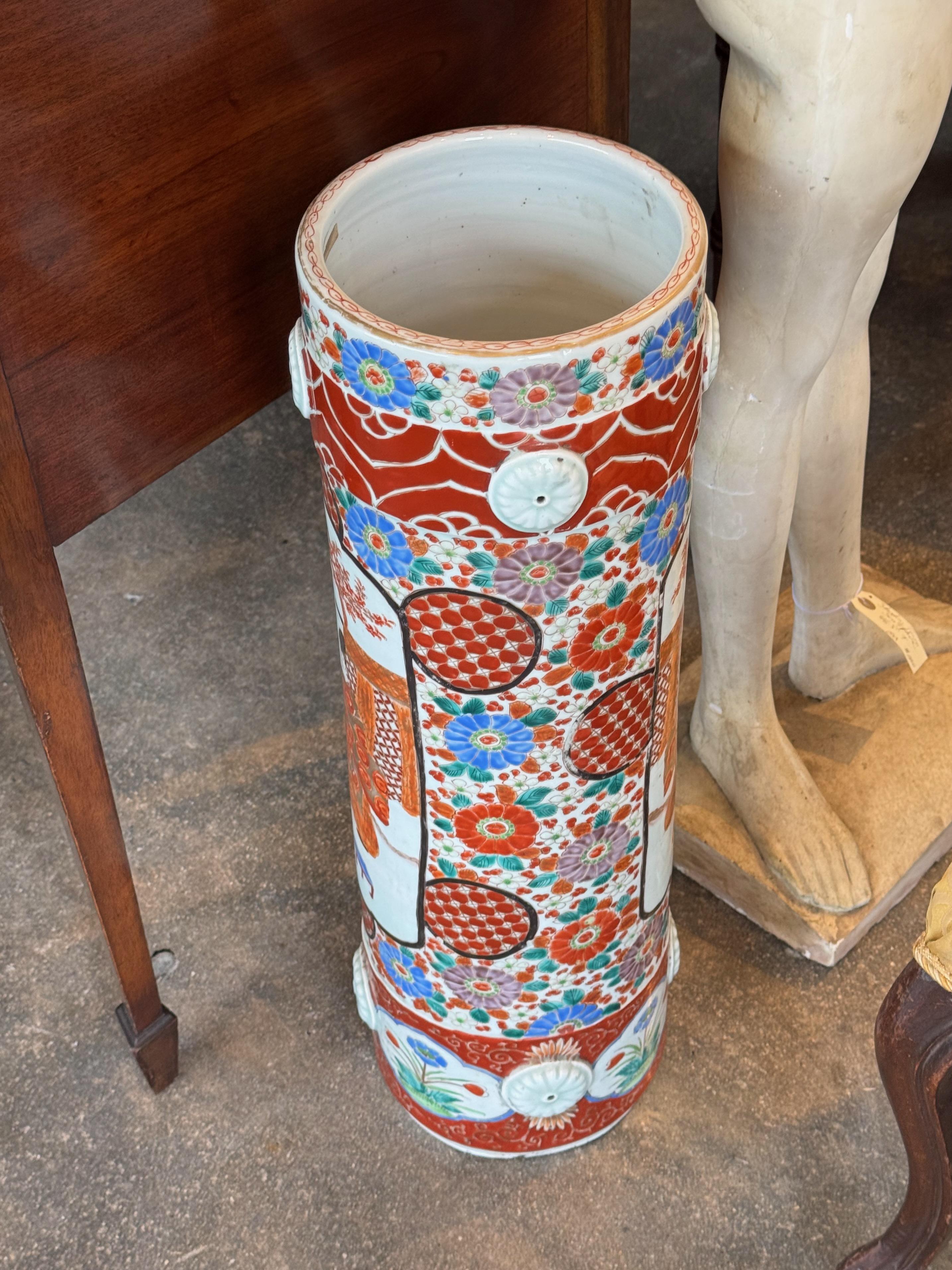 Fin du 19e siècle - Imari Porcelain Umbrella Stand en vente 1