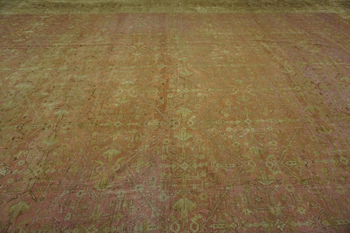 Wool Late 19th Century Indian Agra Carpet ( 15' x 19'6