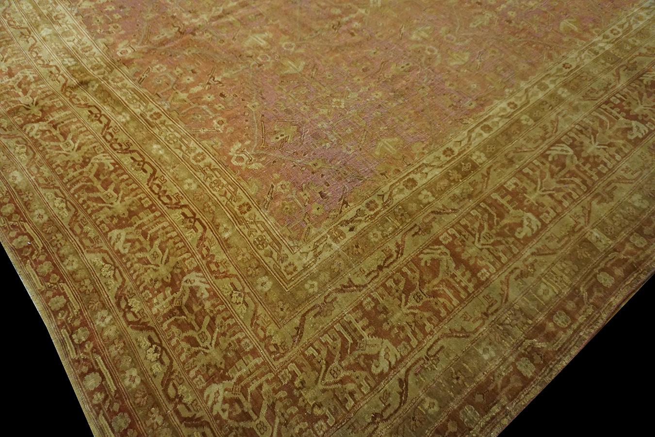 Late 19th Century Indian Agra Carpet ( 15' x 19'6