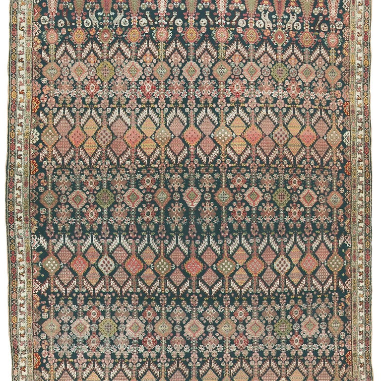 Late 19th Century Indian Agra Rug For Sale at 1stDibs