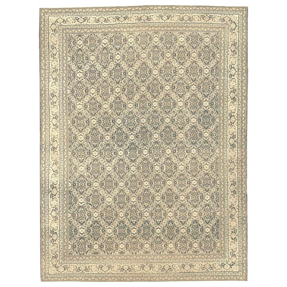 Late 19th Century Antique Indian Agra Rug with Art Deco Style For Sale ...