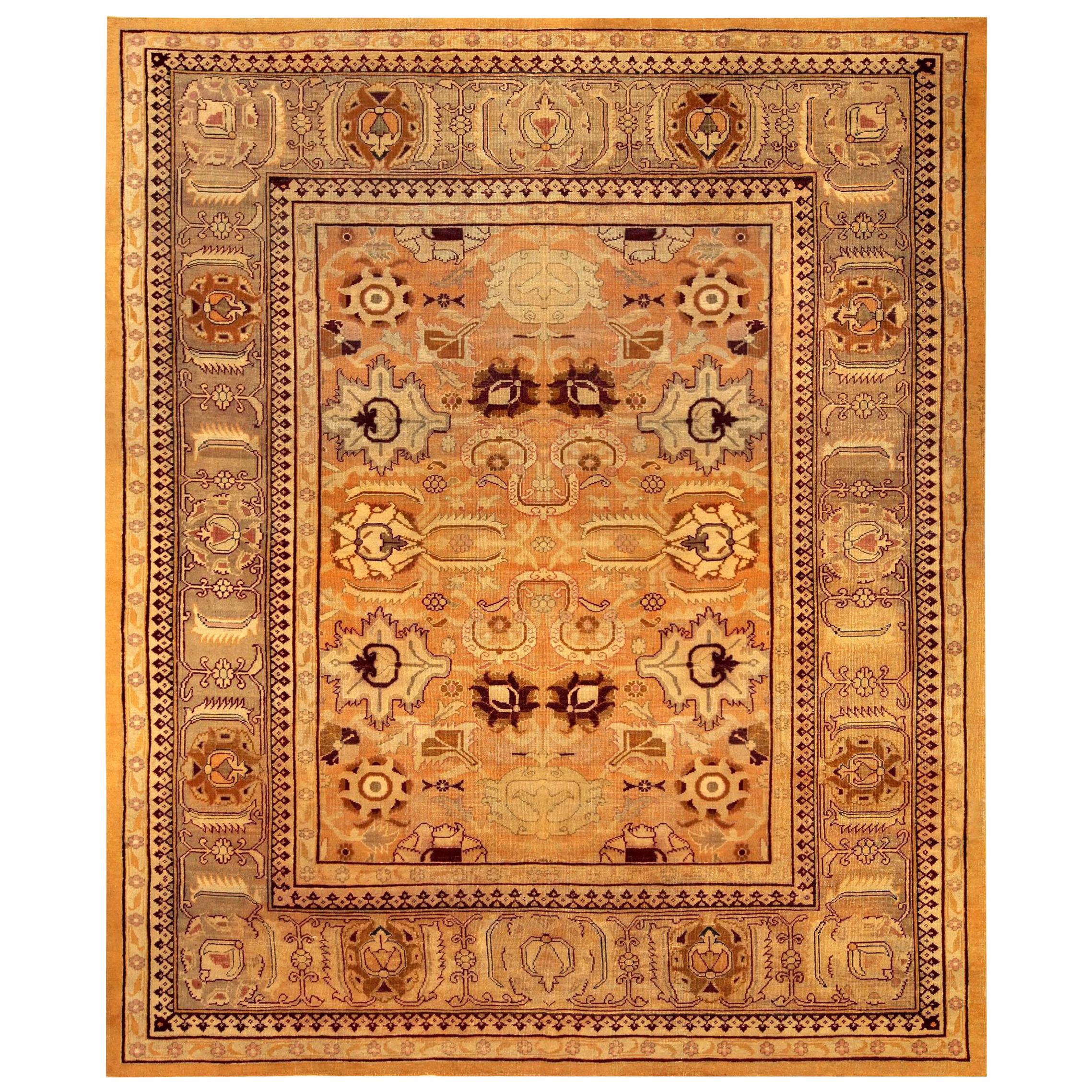 19th Century Indian Amritsar Handmade Wool Rug