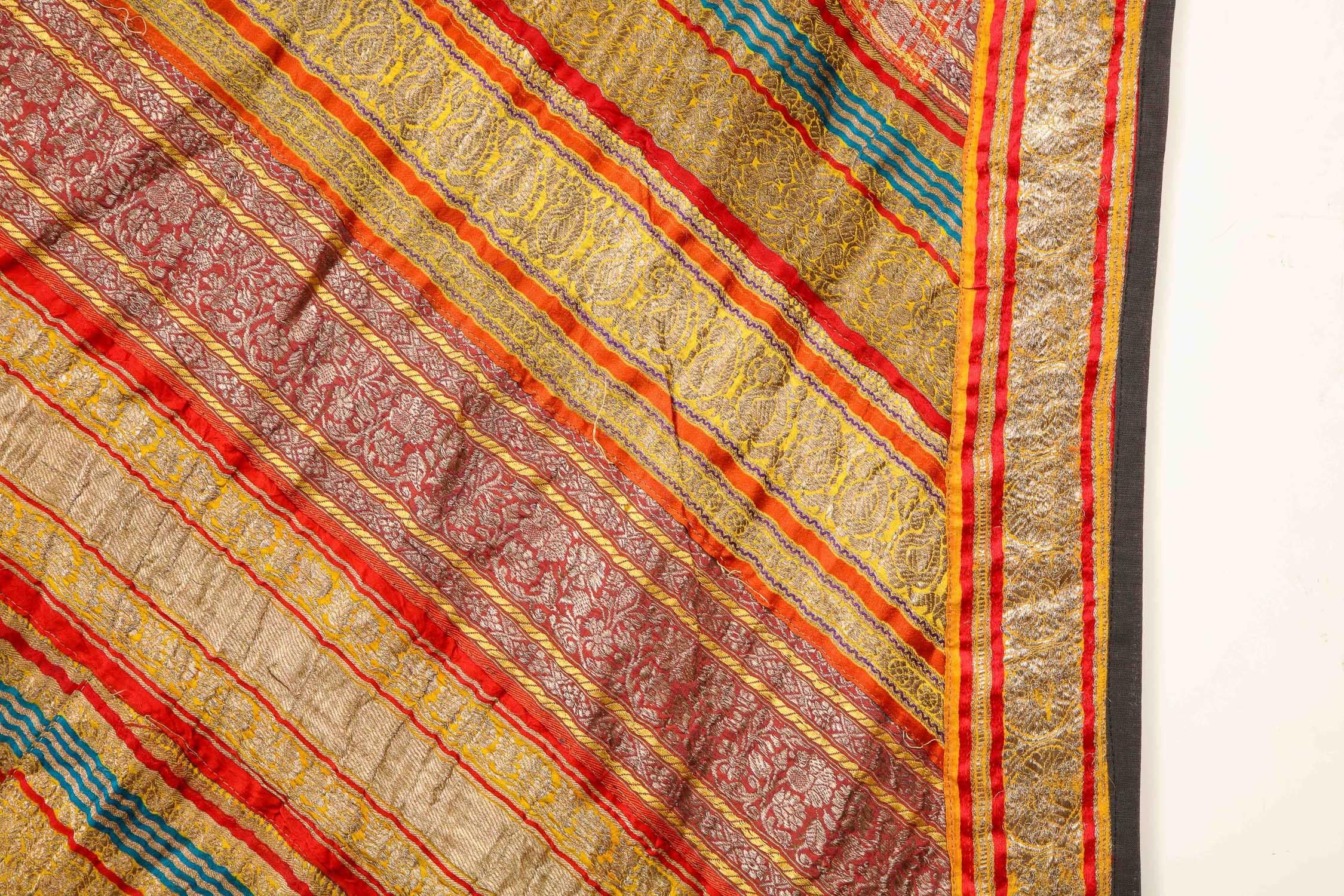 Late 19th Century Indian, Banana Silk Bedspread 8