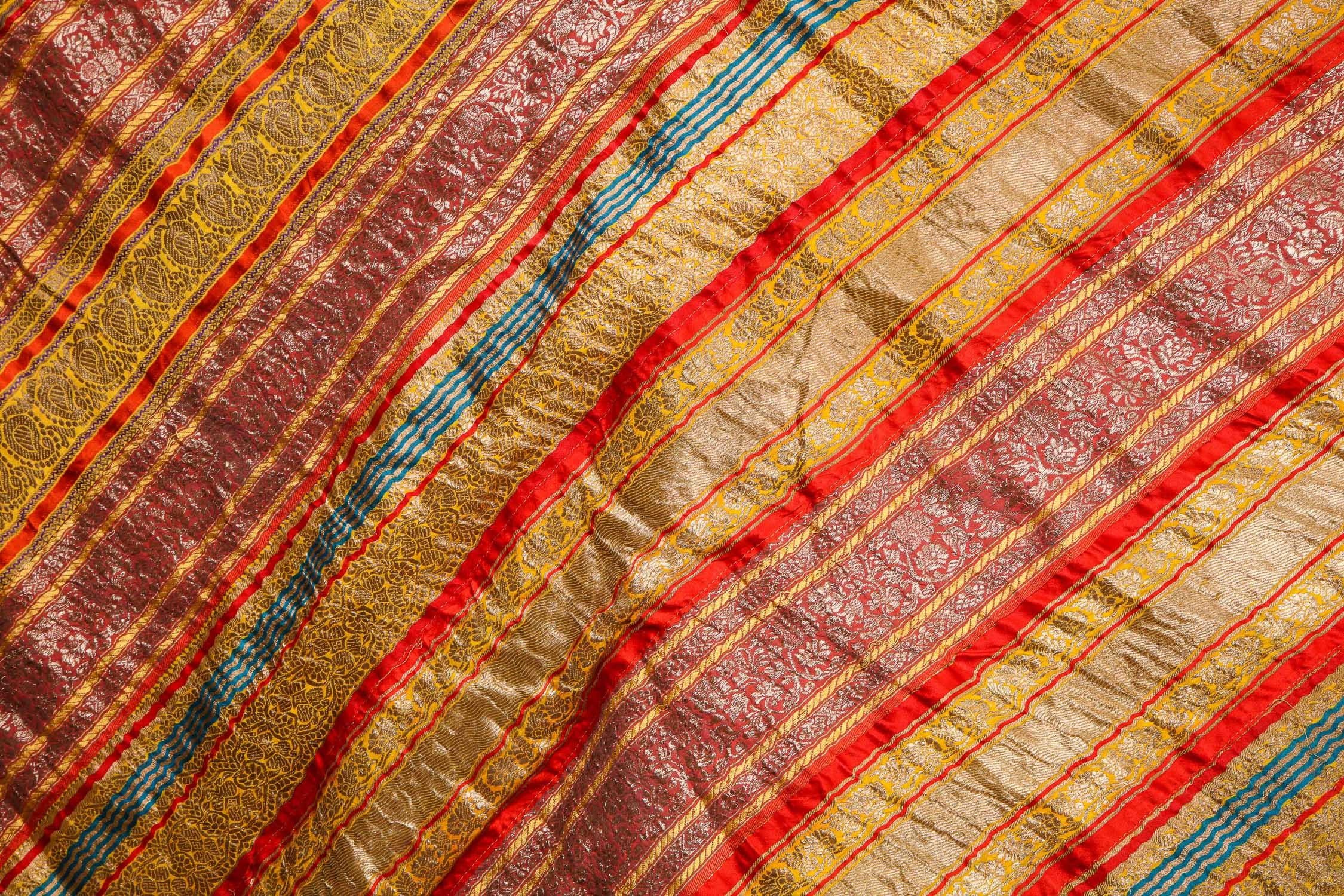 Late 19th Century Indian, Banana Silk Bedspread 9