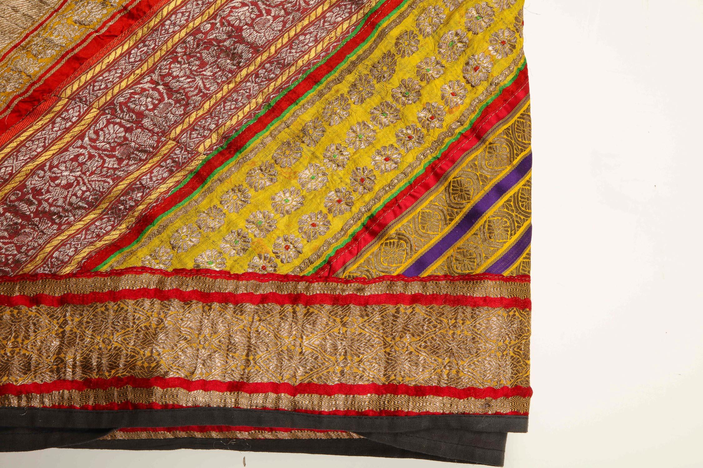 Late 19th Century Indian, Banana Silk Bedspread 12