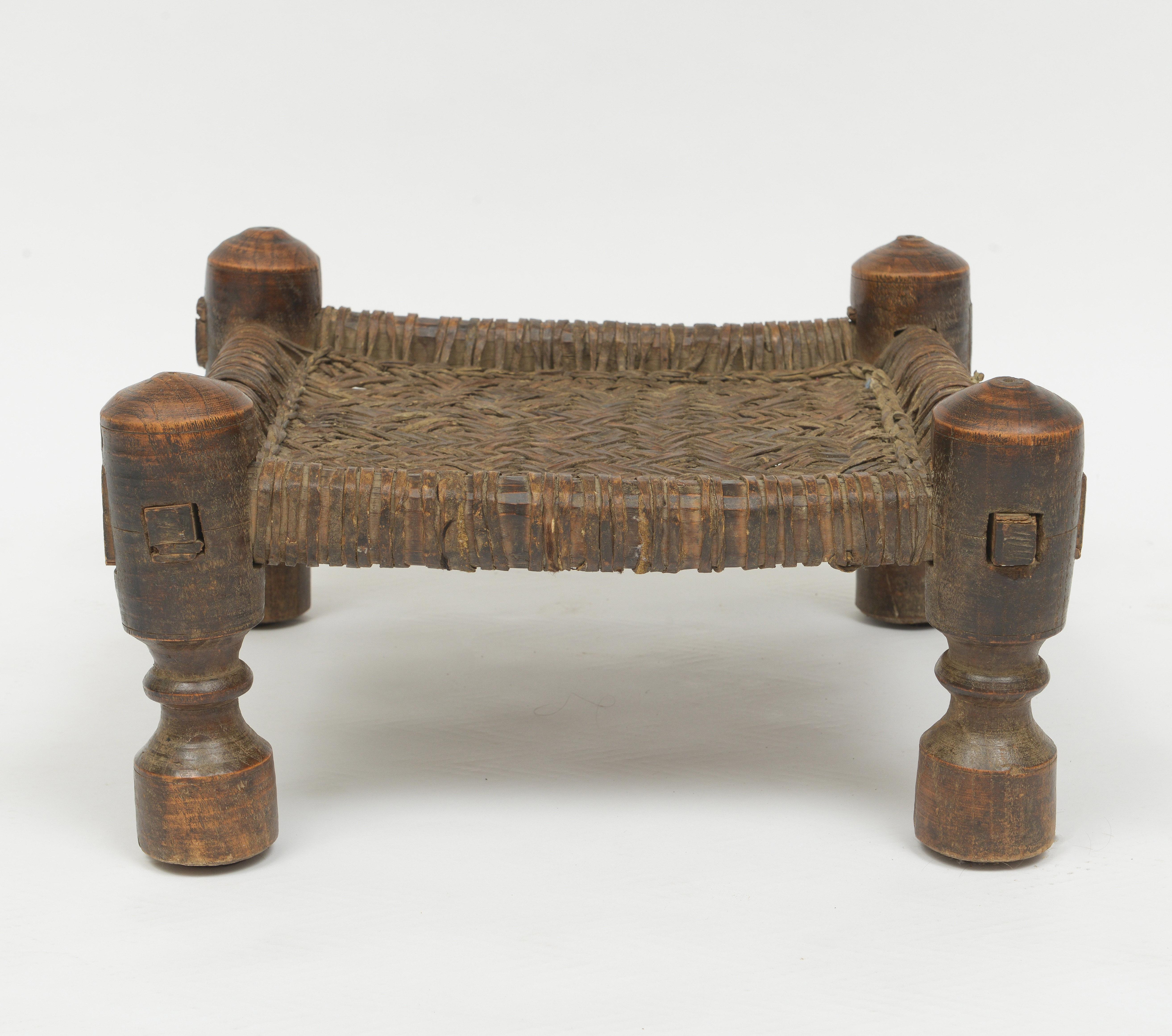 Hand-Carved Late 19th Century Indonesian Meditation Footstool For Sale