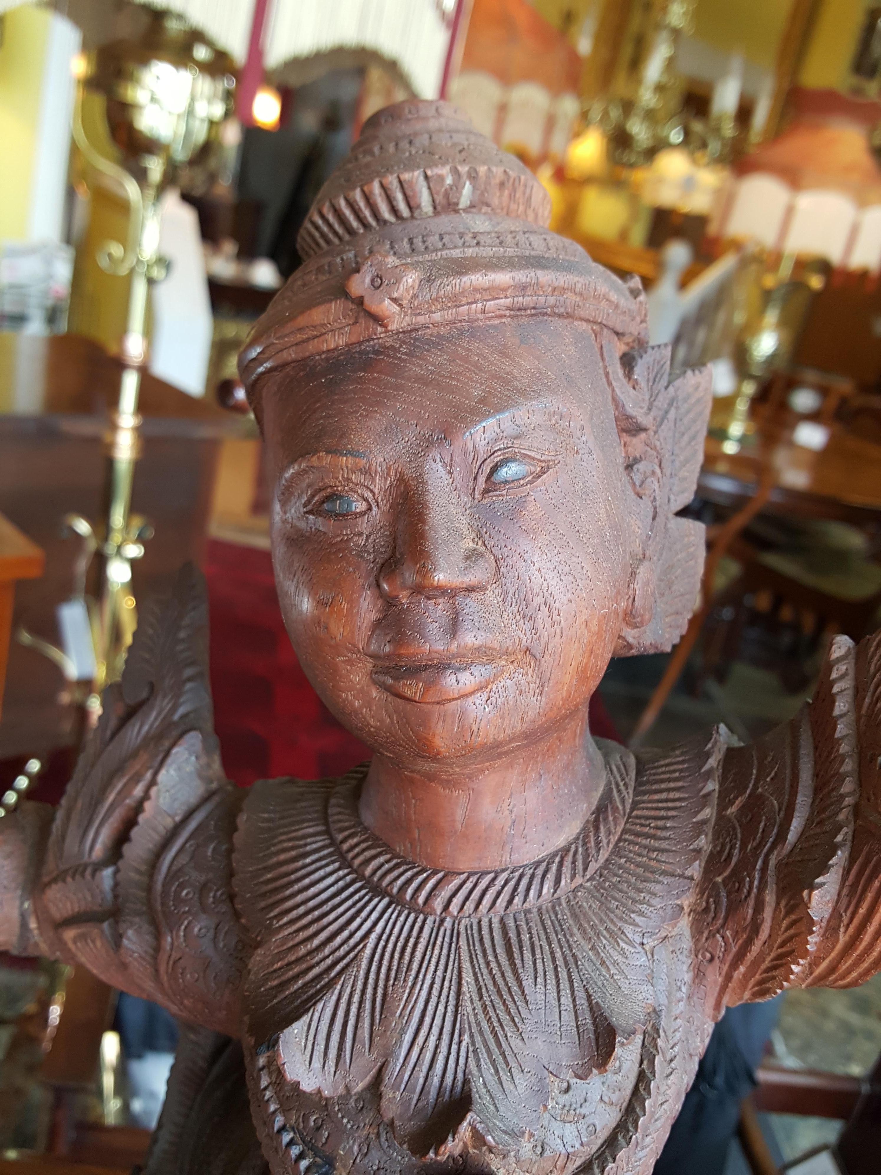 Late 19th Century Indonesian Wood Carving In Good Condition In Altrincham, Cheshire