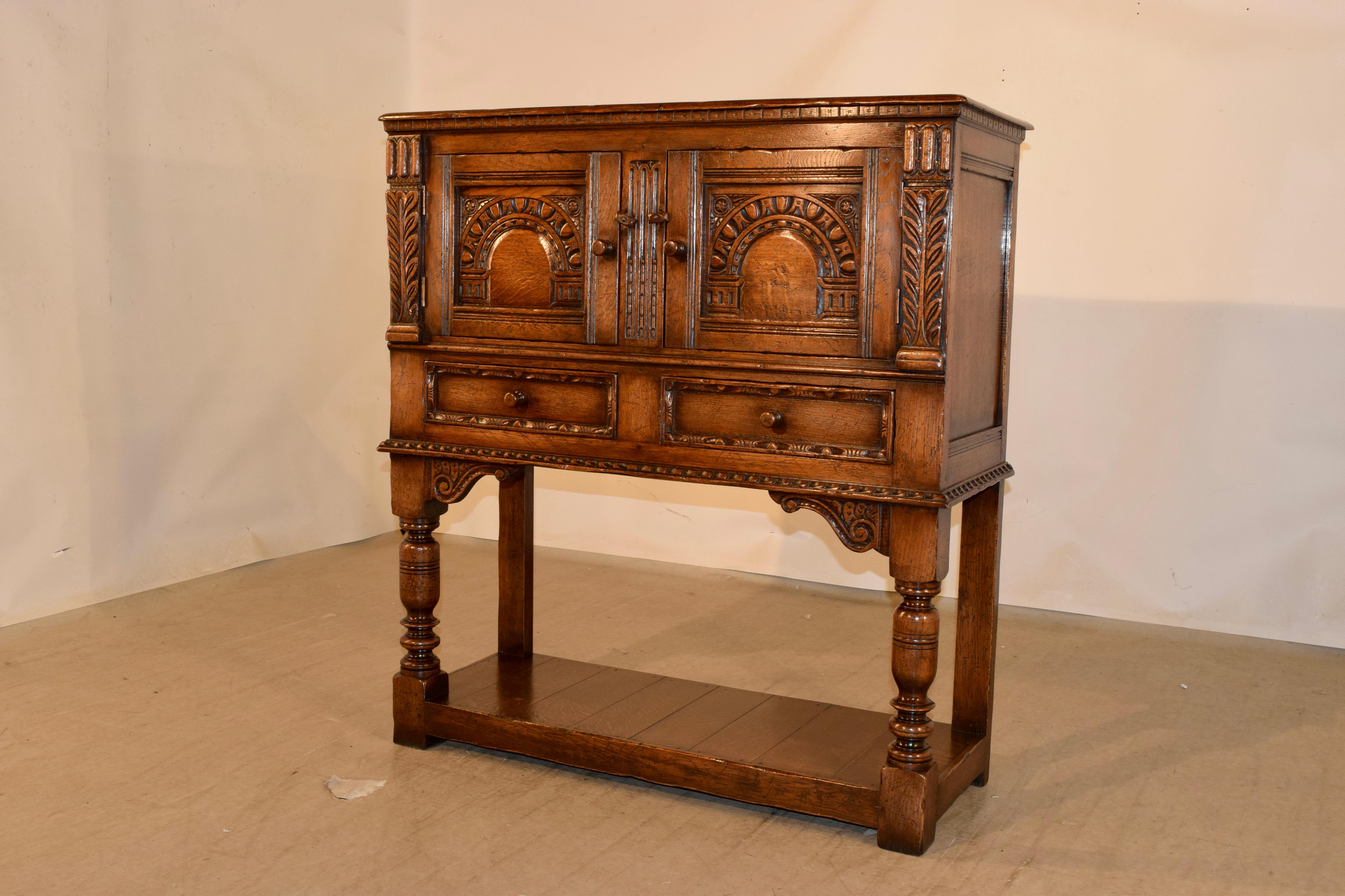 Late 19th Century Ipswitch Oak Server For Sale 2