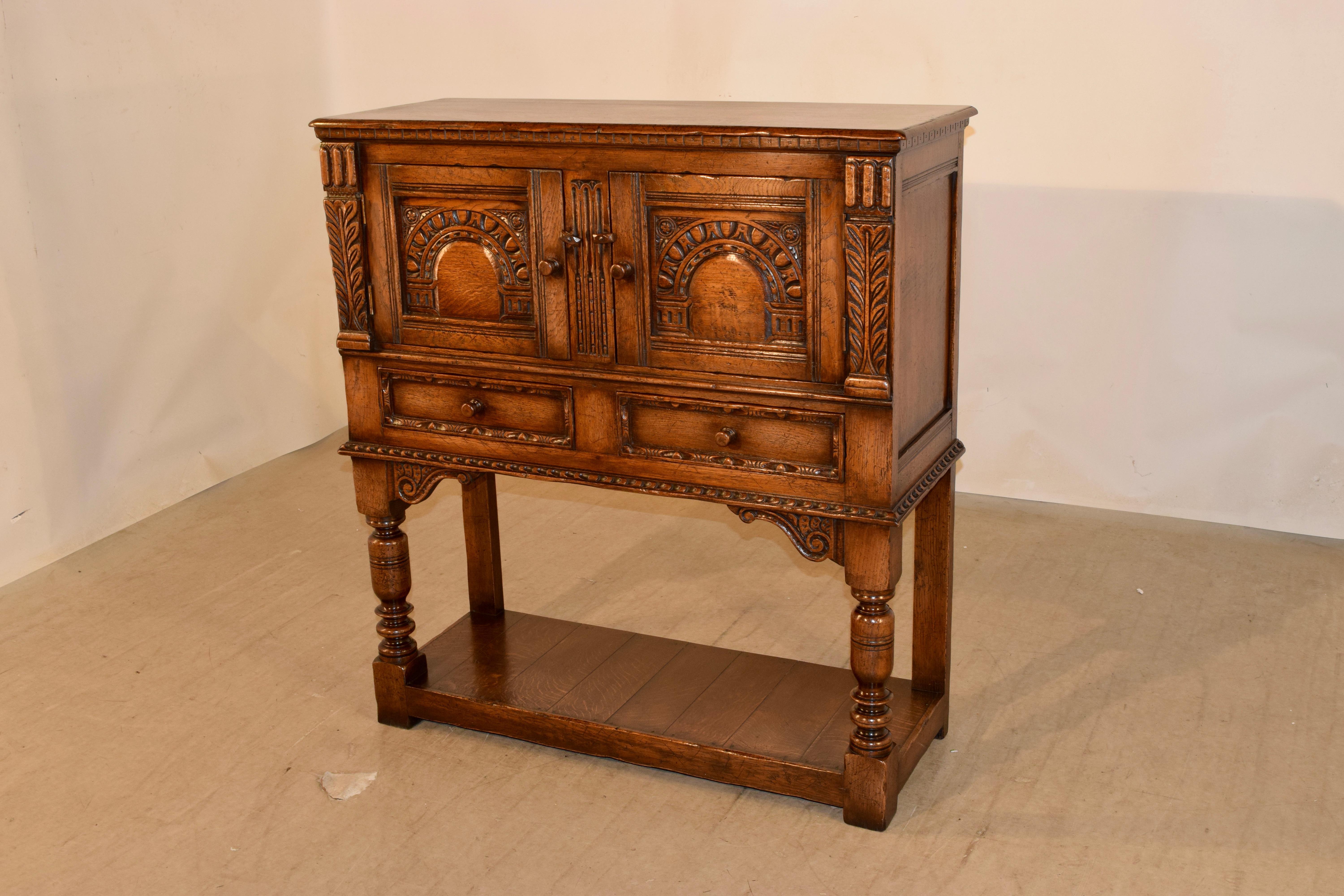 Late 19th Century Ipswitch Oak Server For Sale 3