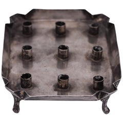 Lampada Hanukkah in argento irachena della fine del XIX secolo