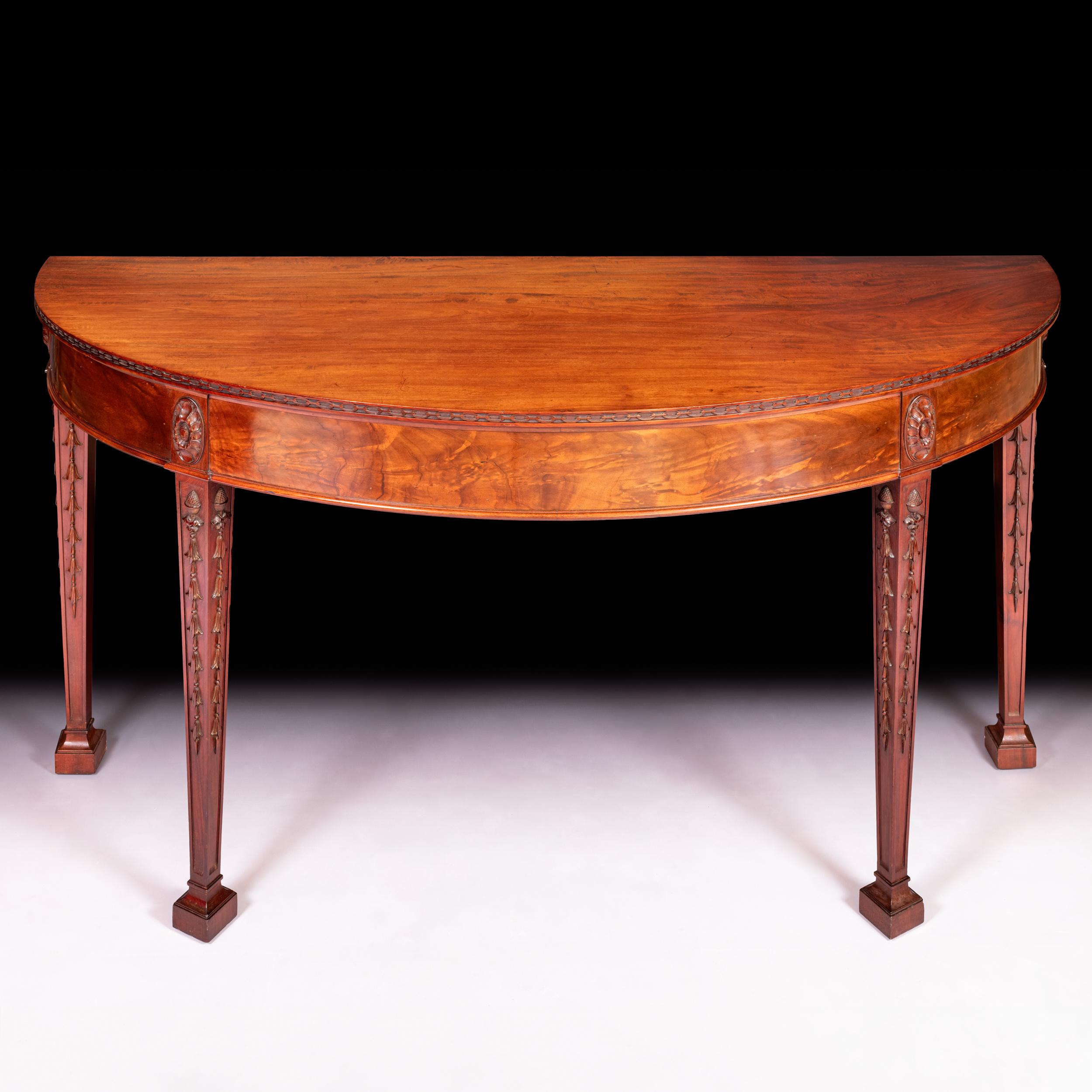 Late 19th Century Irish Console By James Hicks Dublin In The Hepplewhite Style For Sale 2