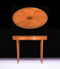 Irischer edwardianischer Satinholz-Mitteltisch aus dem späten 19. Jahrhundert von J. Hicks aus Dublin