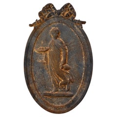 Plaque en fer de la fin du 19e siècle