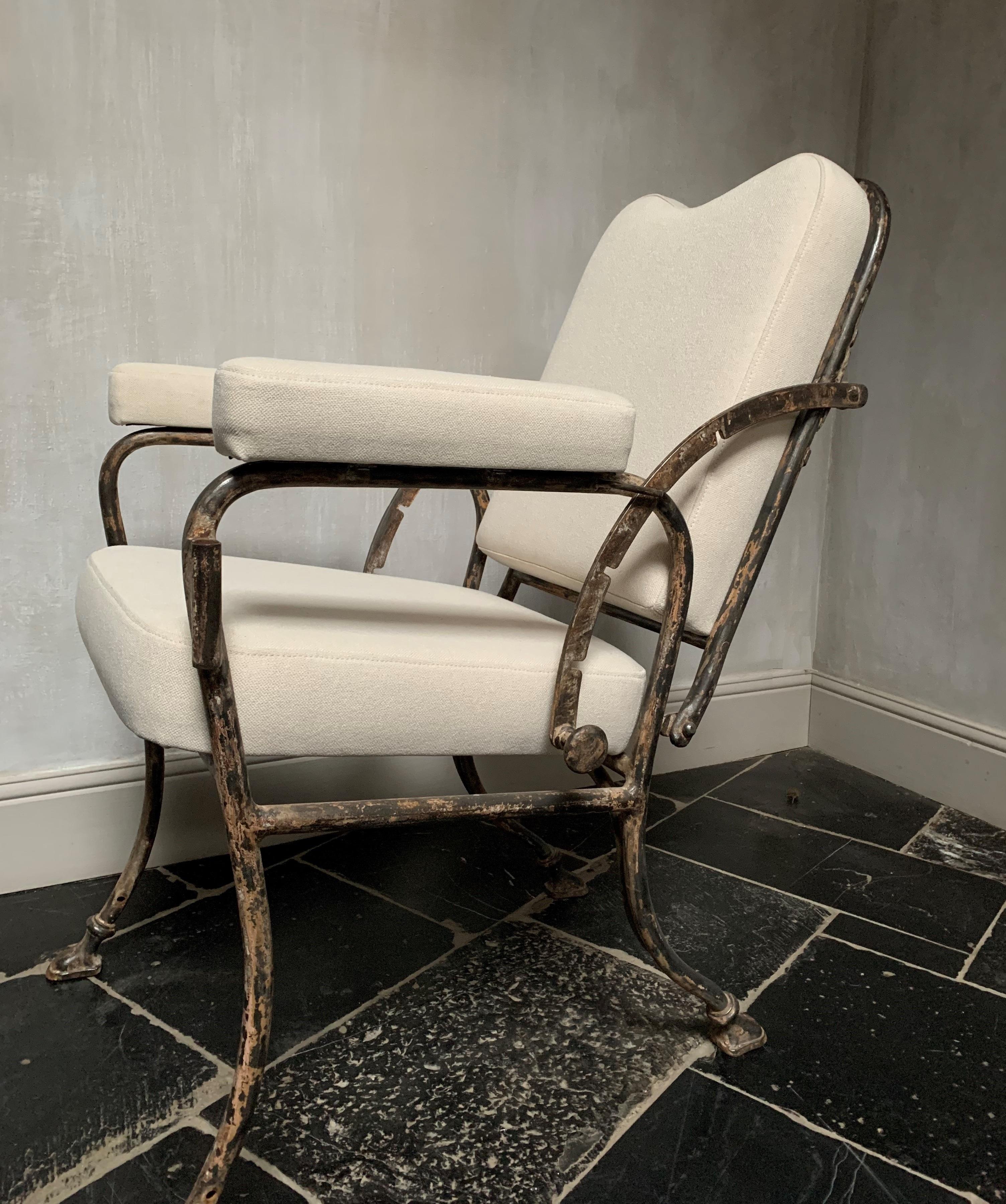 Late 19th Century Iron Reclining Armchair For Sale 5