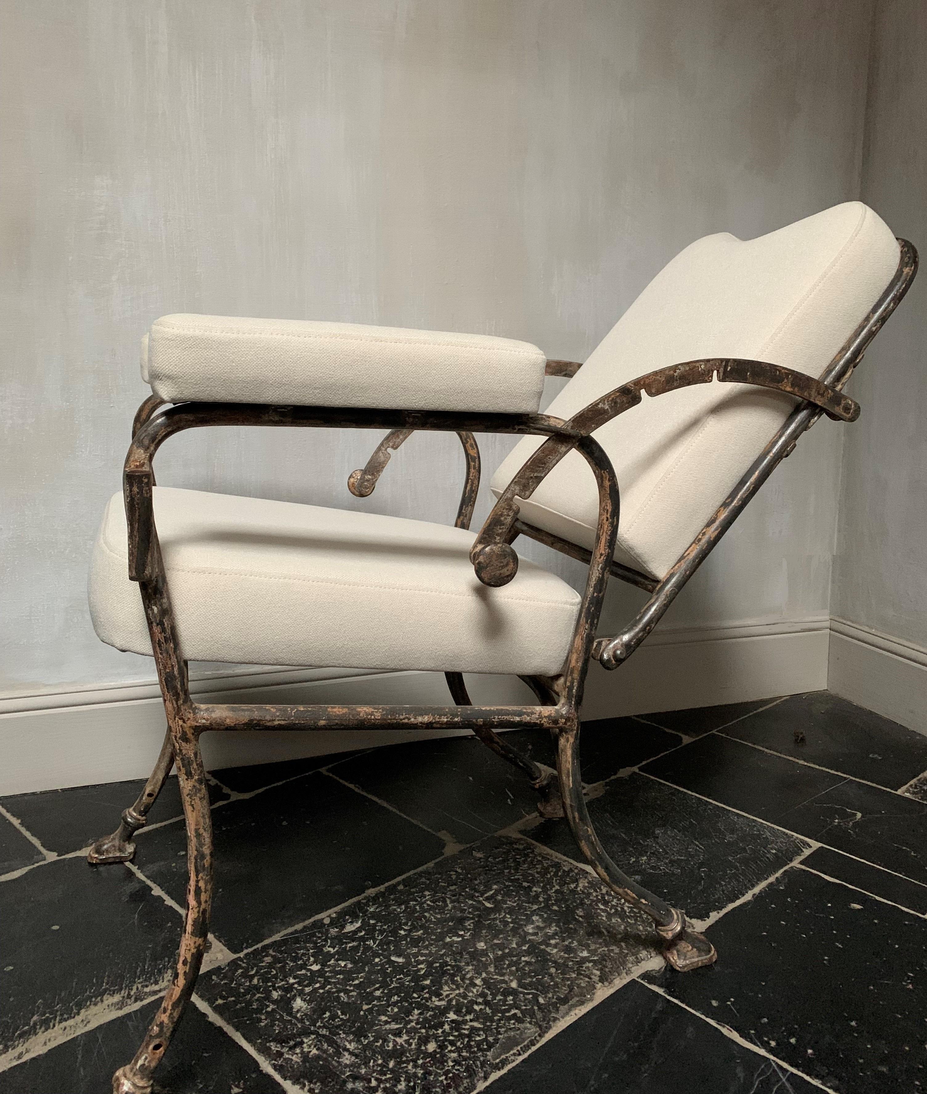 Late 19th Century Iron Reclining Armchair For Sale 7