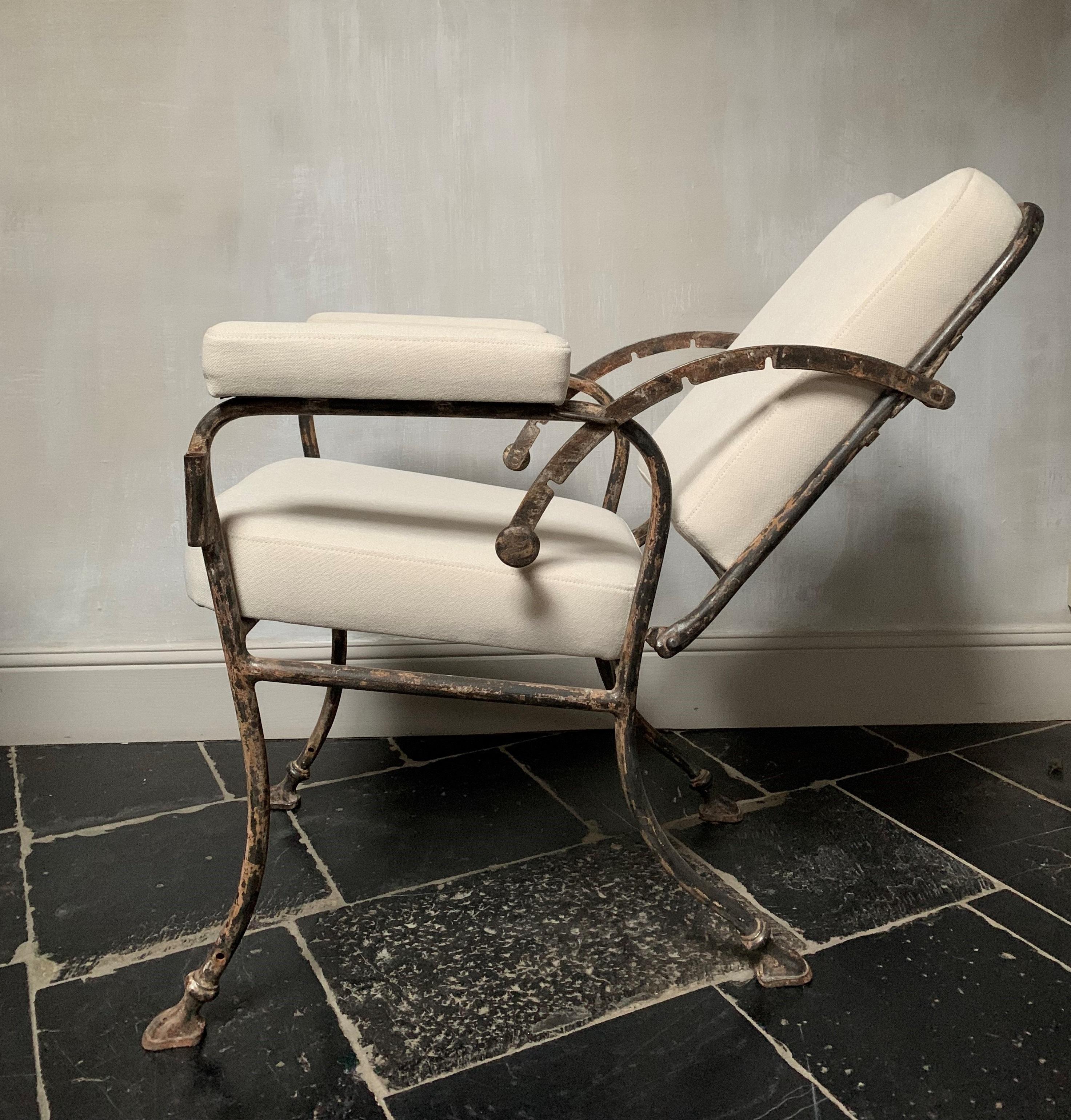Late 19th Century Iron Reclining Armchair For Sale 8