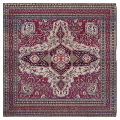 Antique Late 19th Century Isfahan Rug from Central Persia