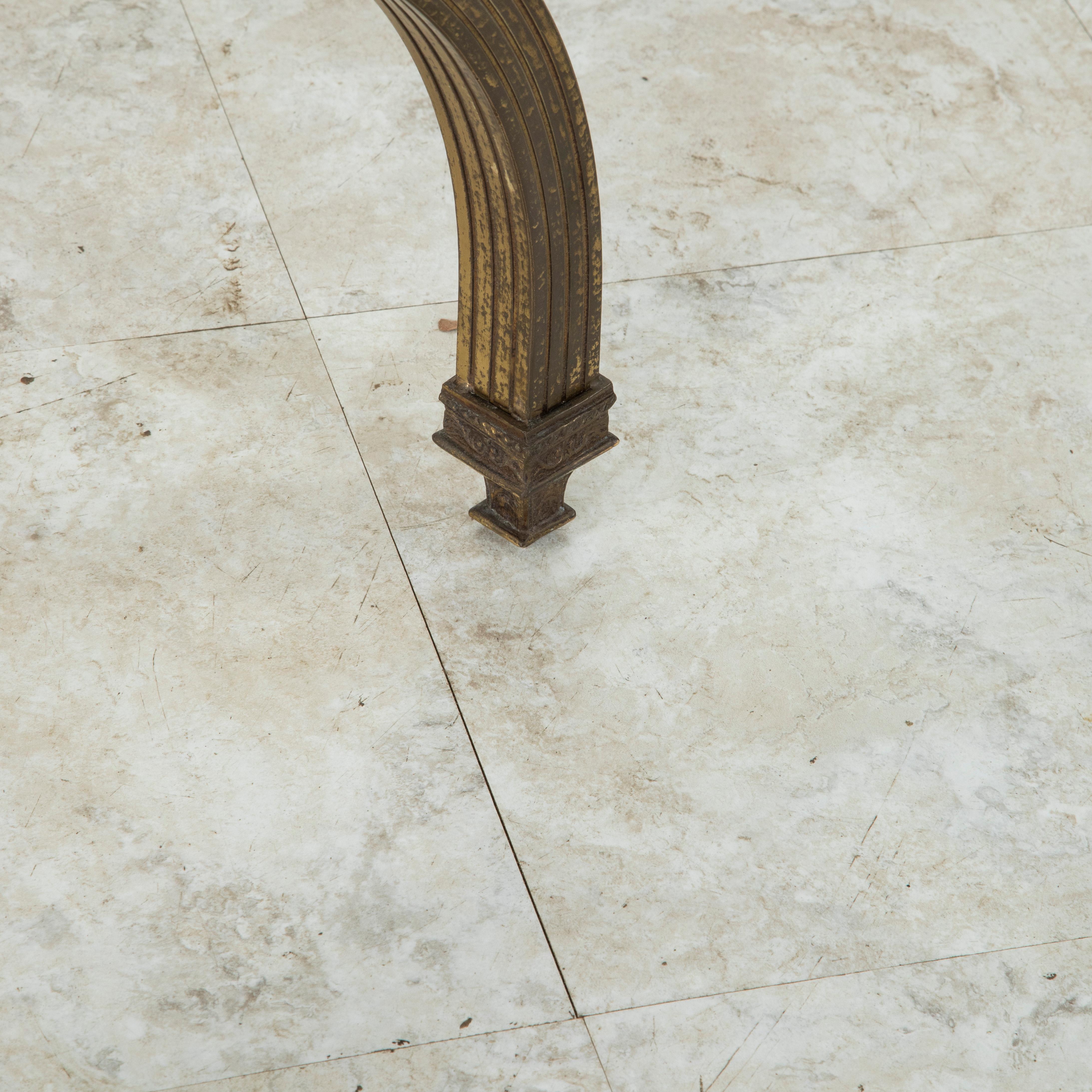 Late 19th Century Italian Baroque Bronze Dagobert Bench, Banquette, or Stool 5
