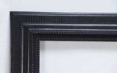 Late 19th Century Italian Baroque Carved Ebonized Mirror