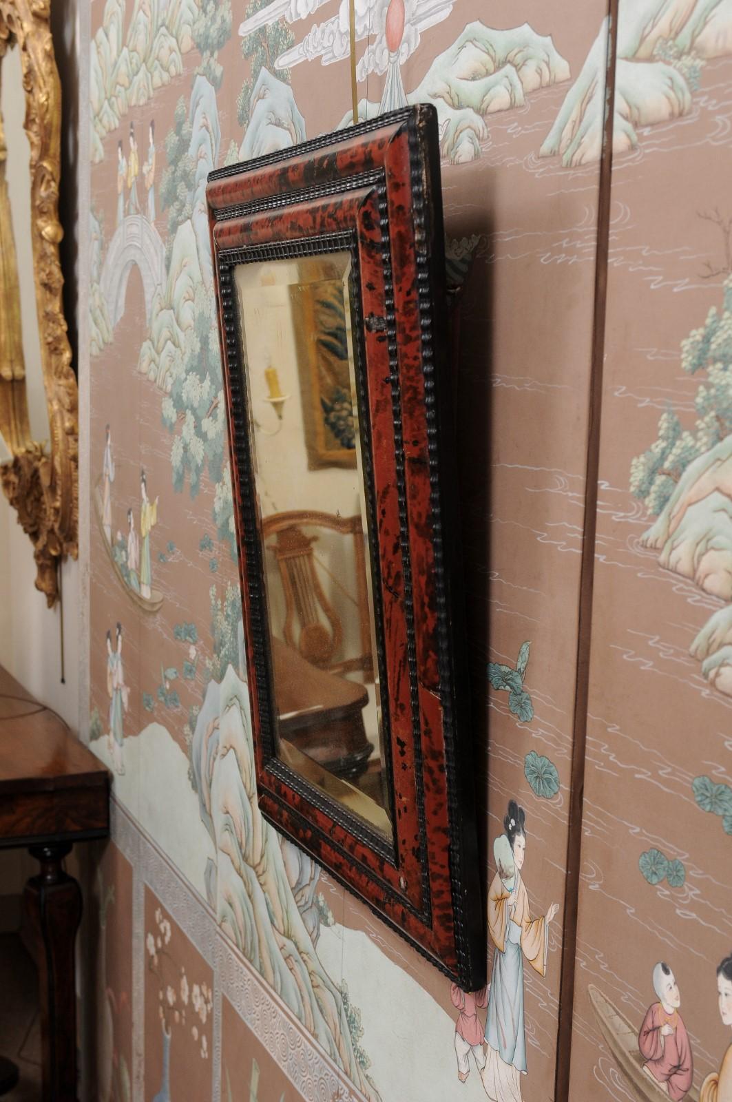 Late 19th Century Italian Baroque Style Painted Wood Mirror 9