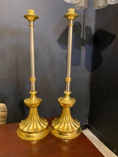 Late 19th Century Italian Candlestick Table Lamps