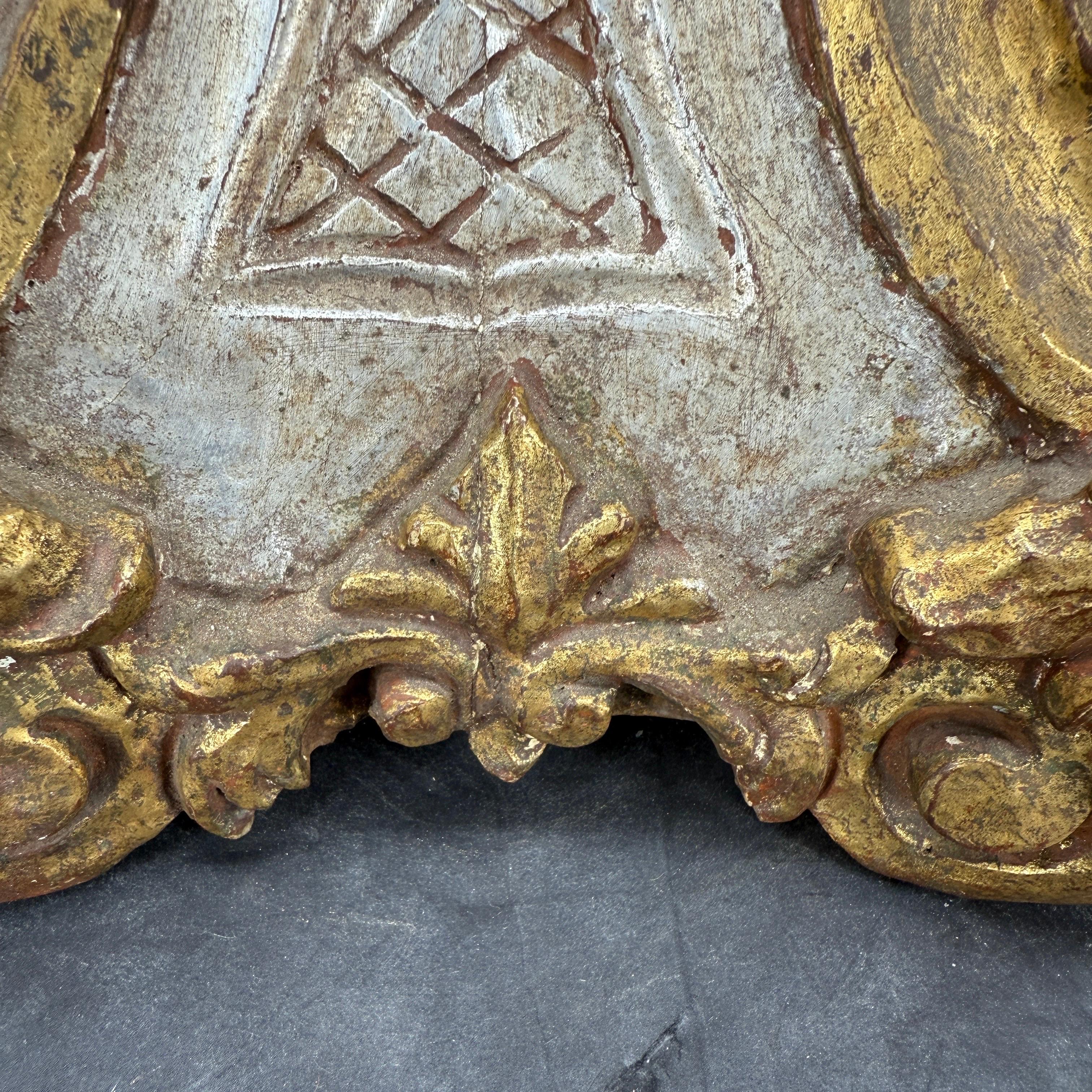 Late 19th-Century Italian Gilt Fragment Architectural Sculpture For Sale 5