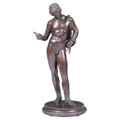 Antique Late 19th Century Italian Grand Tour Bronze Figure of Narcissus
