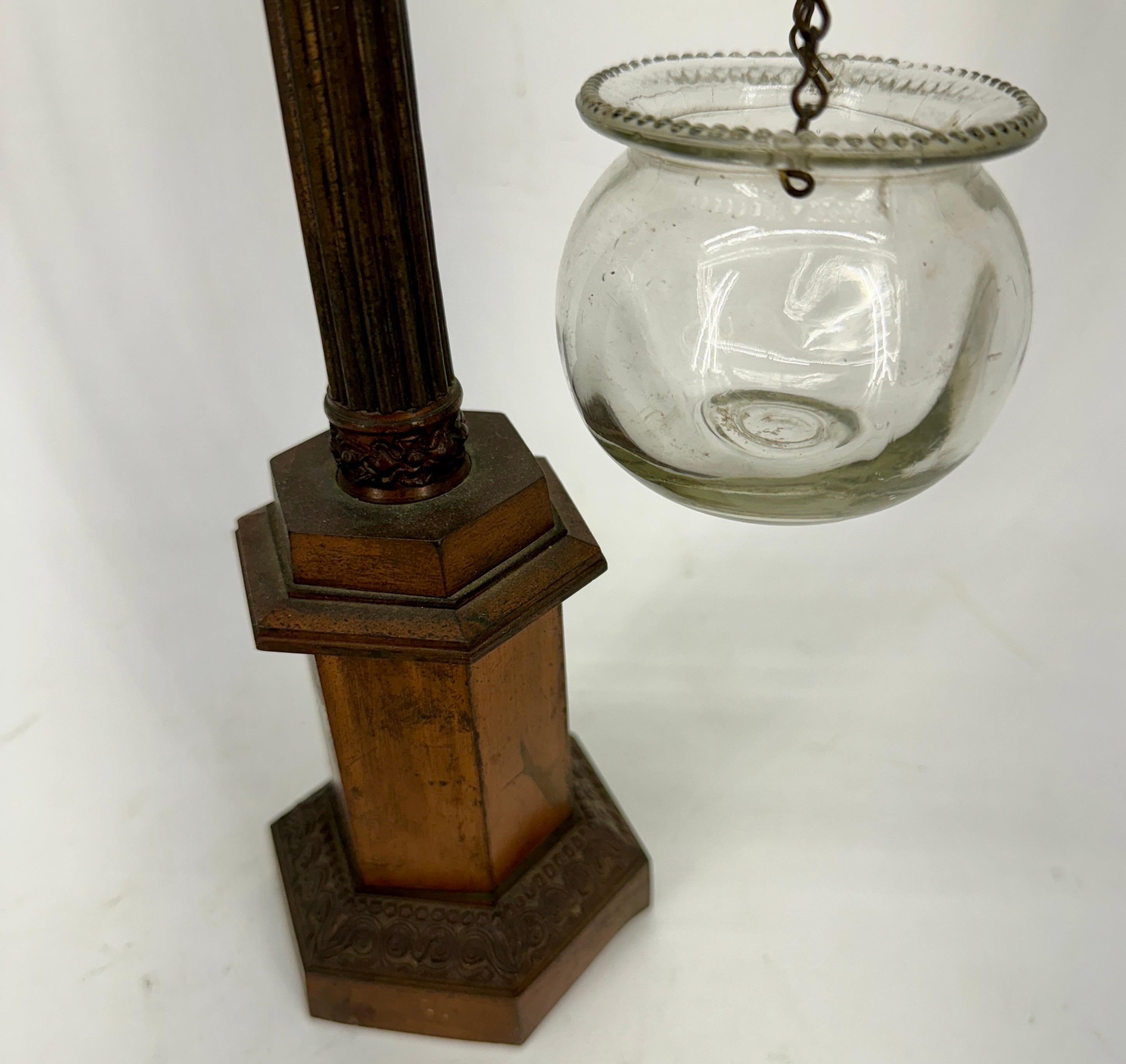 Late 19th Century Italian Grand Tour Bronze Street Lamp In Good Condition For Sale In Haddonfield, NJ