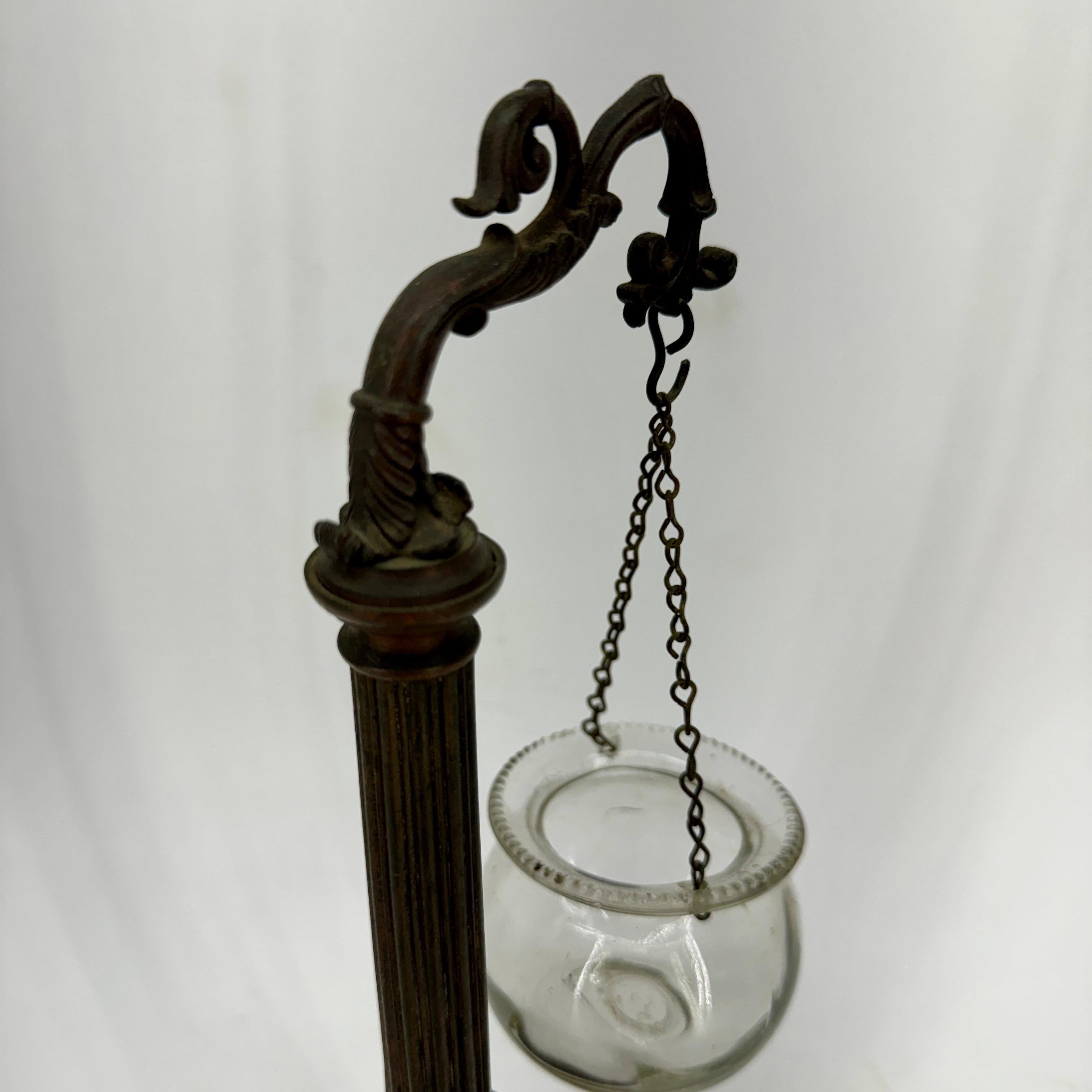 Late 19th Century Italian Grand Tour Bronze Street Lamp For Sale 1