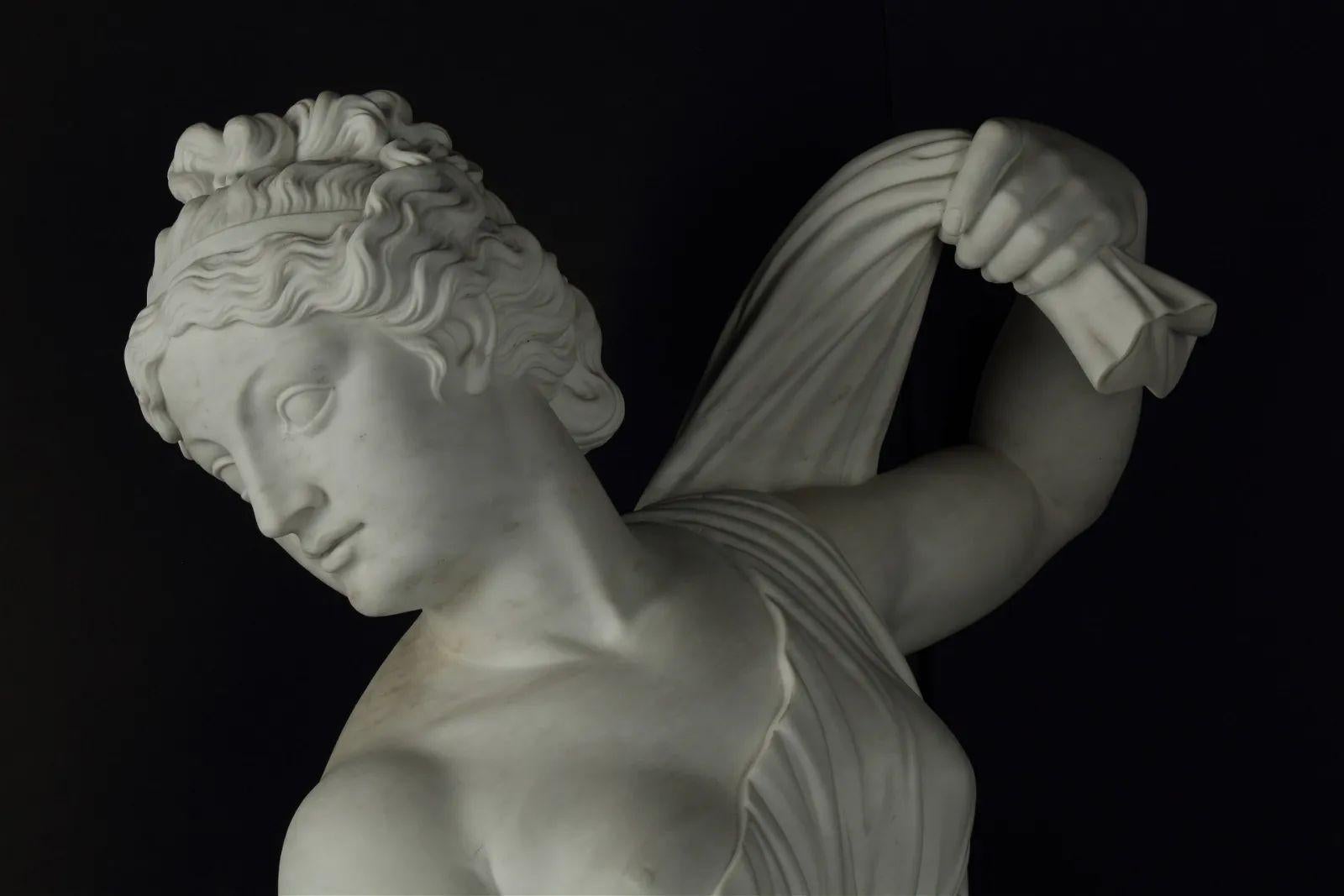 Late 19th Century Italian Life-Size Marble Sculpture For Sale 2