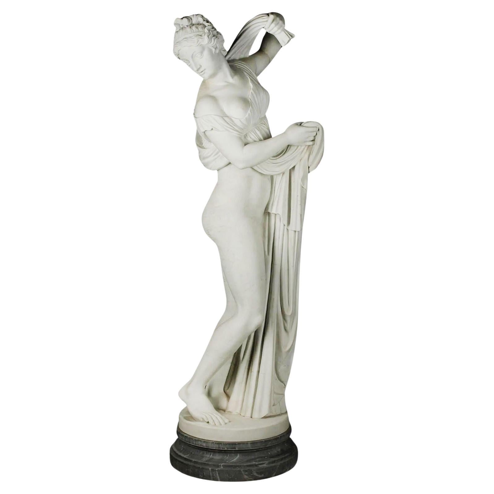 Late 19th Century Italian Life-Size Marble Sculpture For Sale