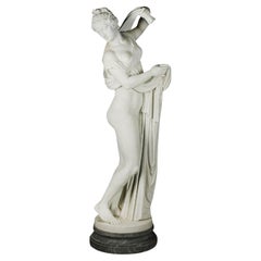 Antique Late 19th Century Italian Life-Size Marble Sculpture