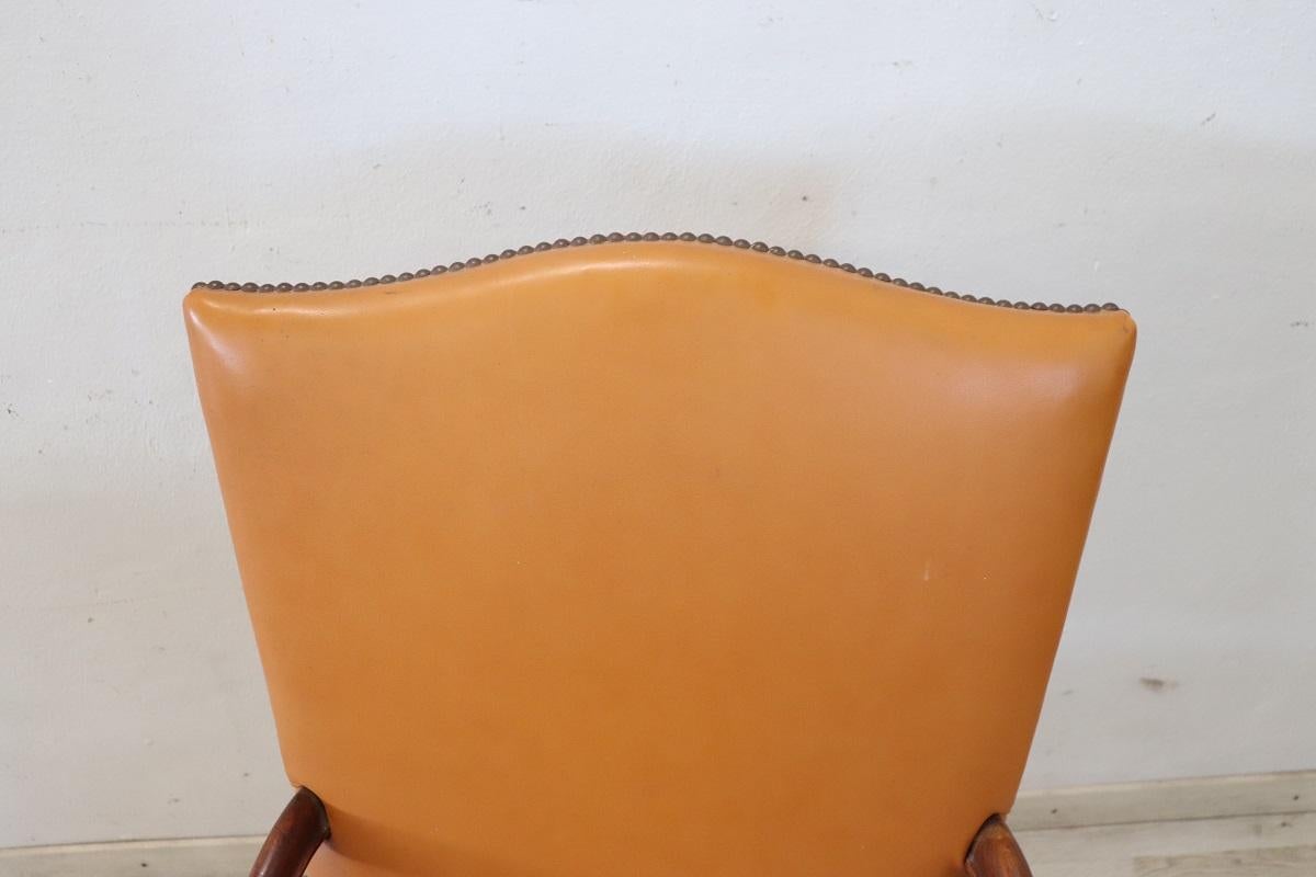 Late 19th Century Italian Louis XIV Style Antique Armchair For Sale 1