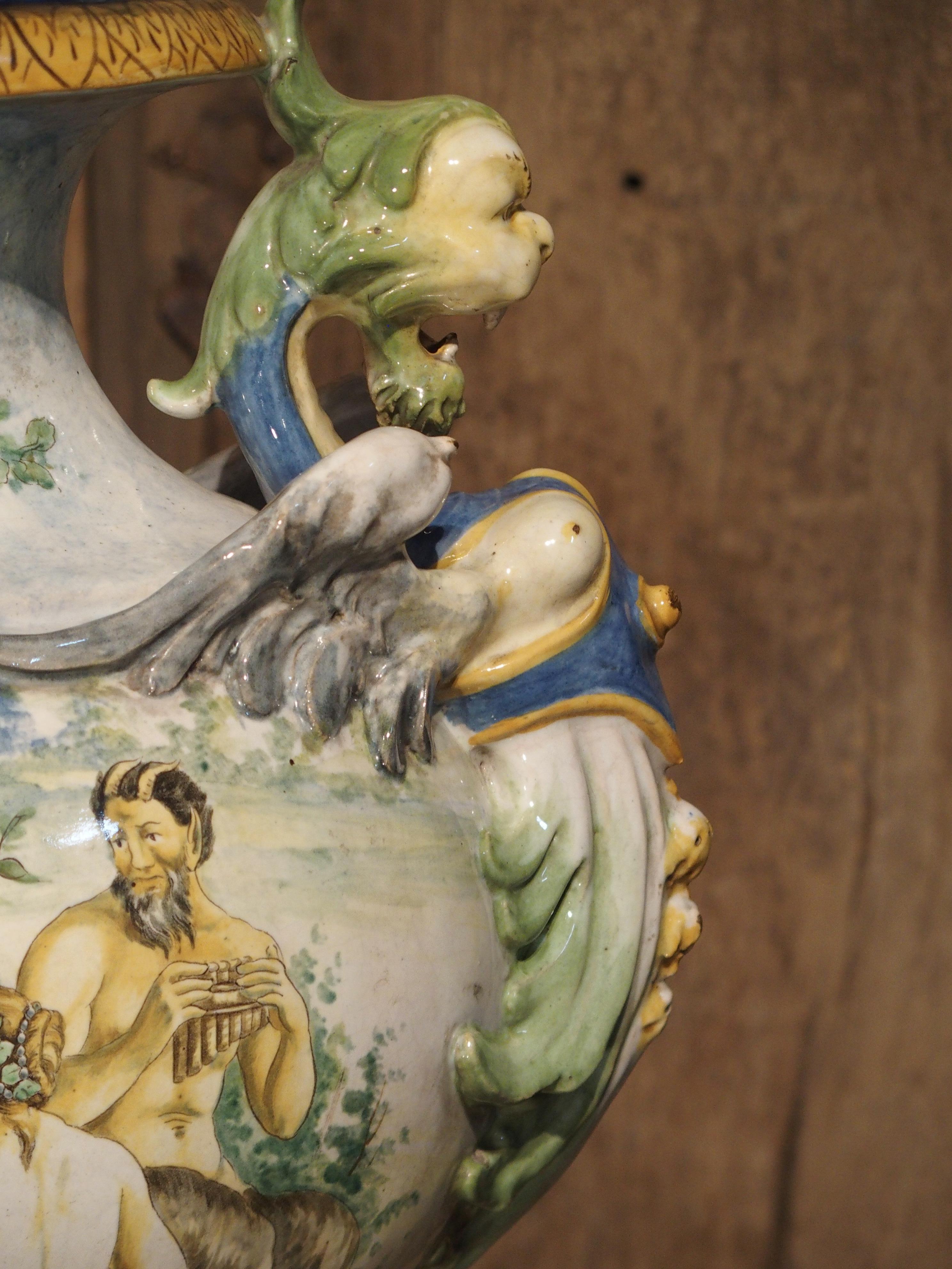 Late 19th Century Italian Majolica Urn 9