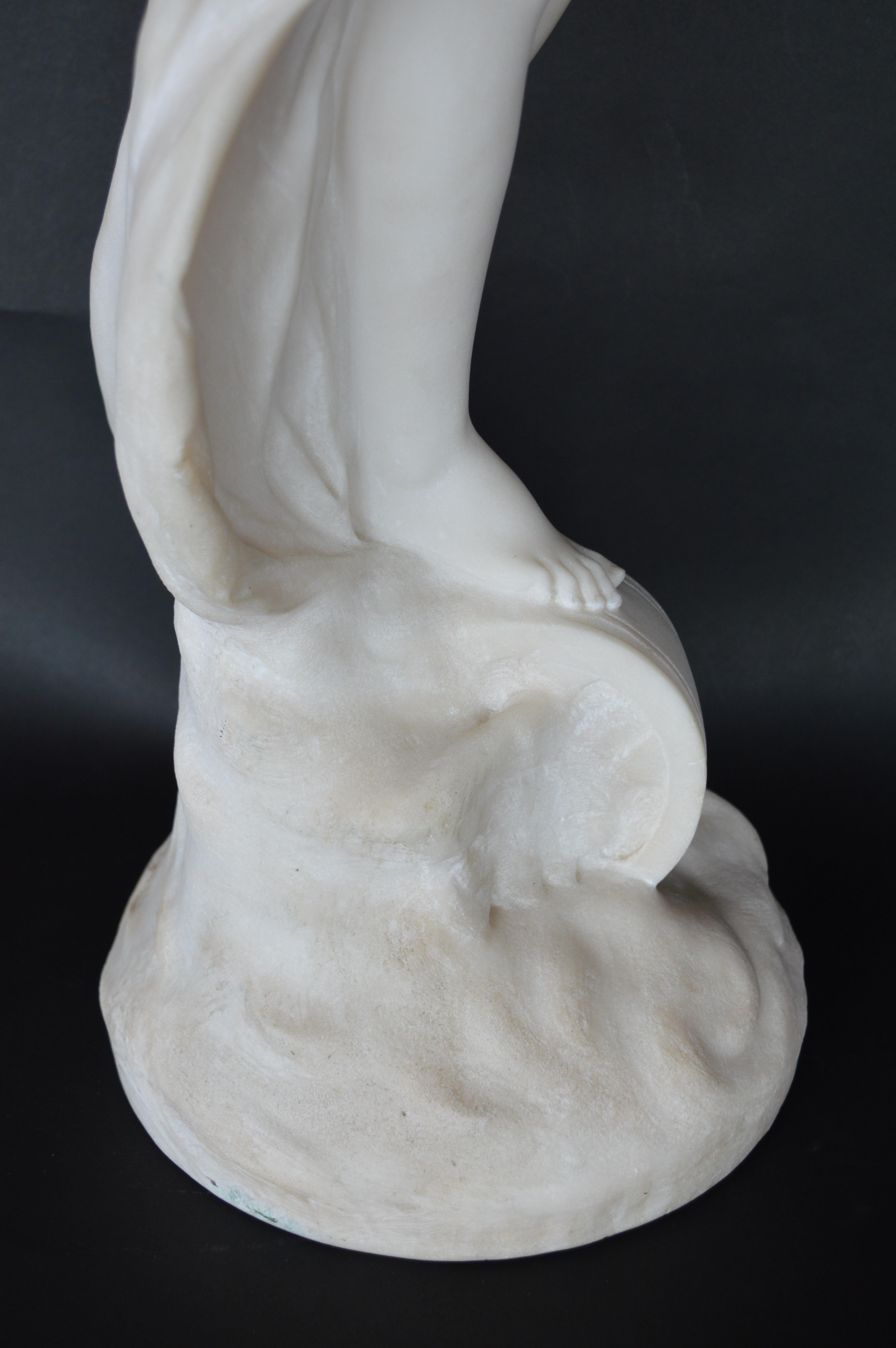 Late 19th Century Italian Marble Statue For Sale 12