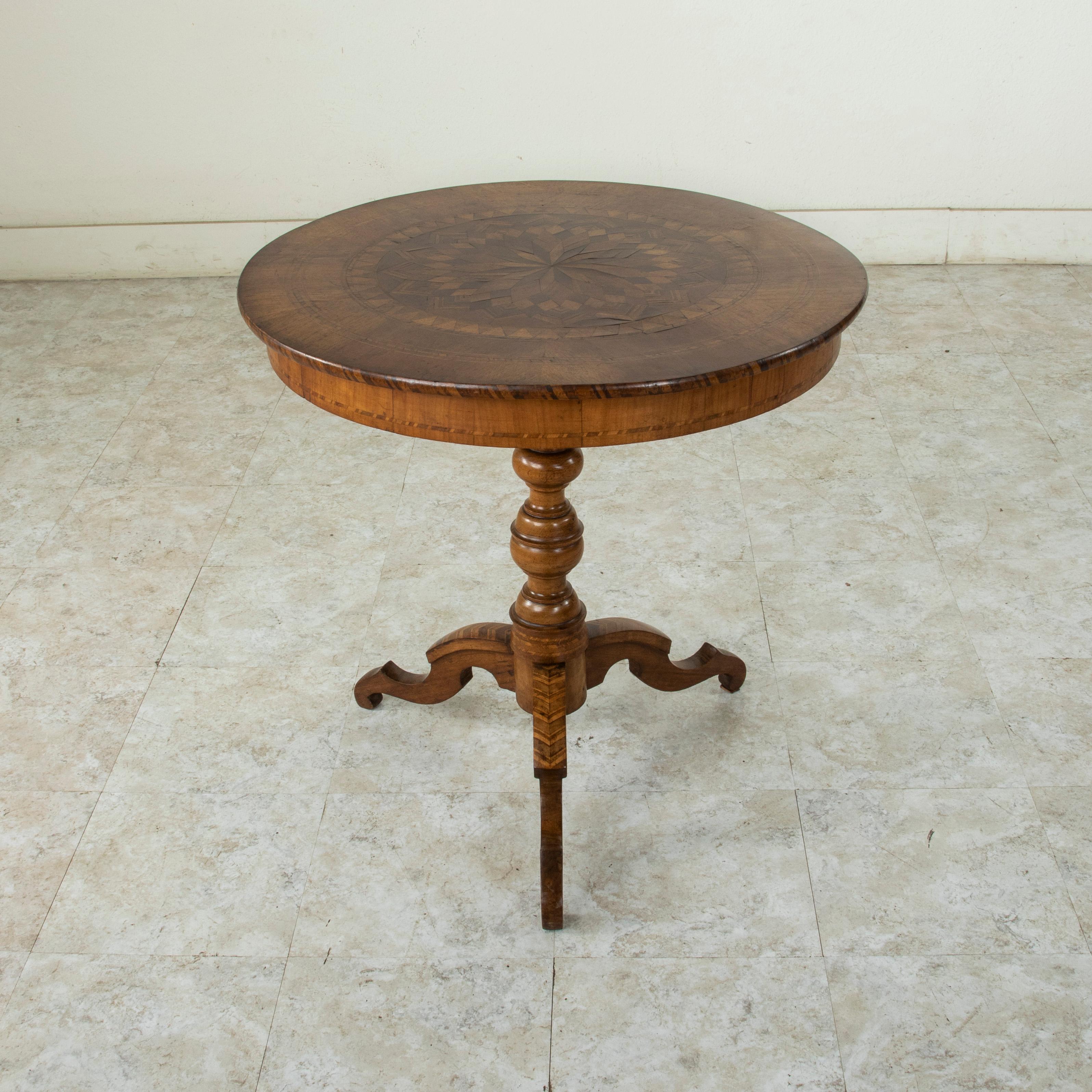 Late 19th Century Italian Marquetry Guéridon or Pedestal Table 2