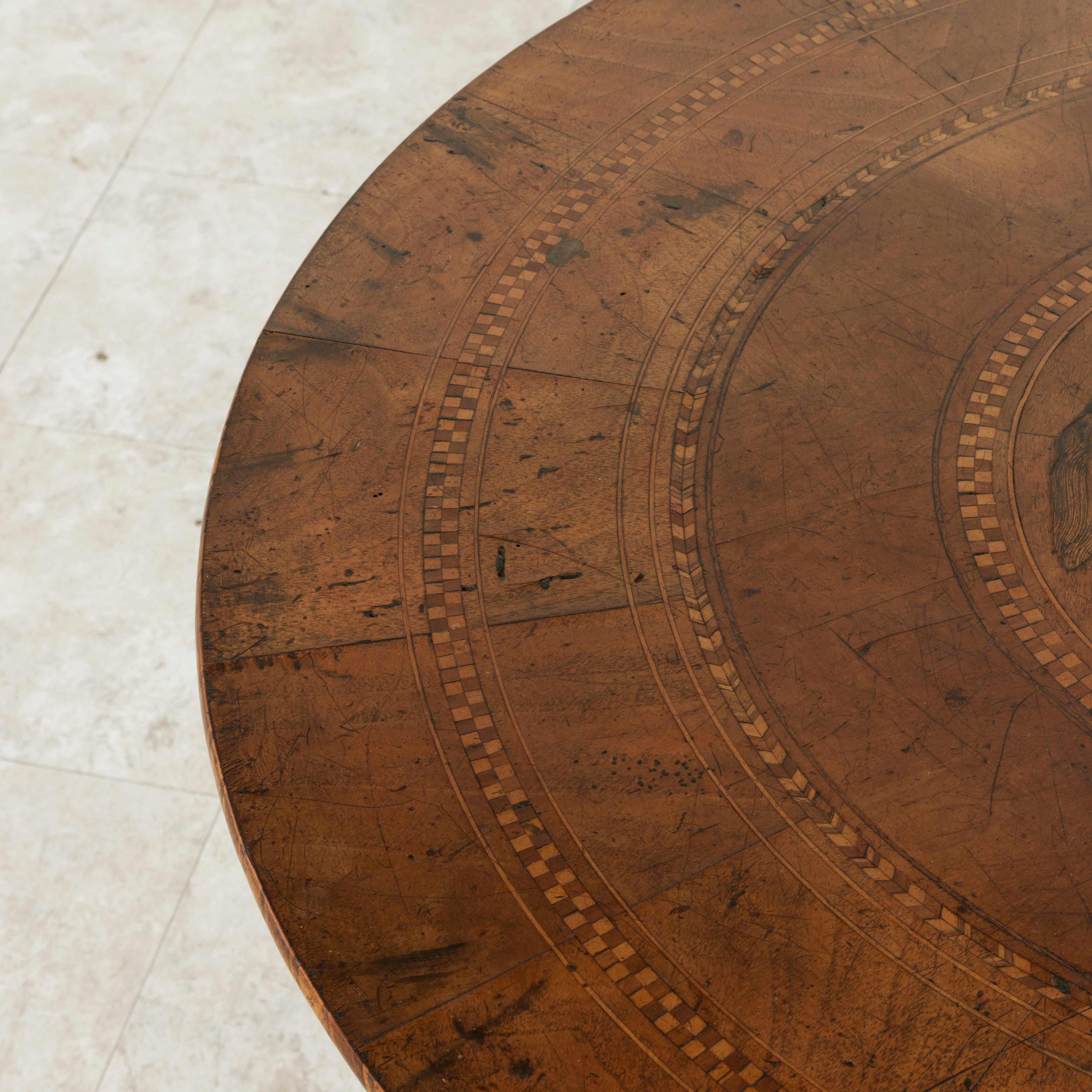 Late 19th Century Italian Marquetry Gueridon or Pedestal Table 6