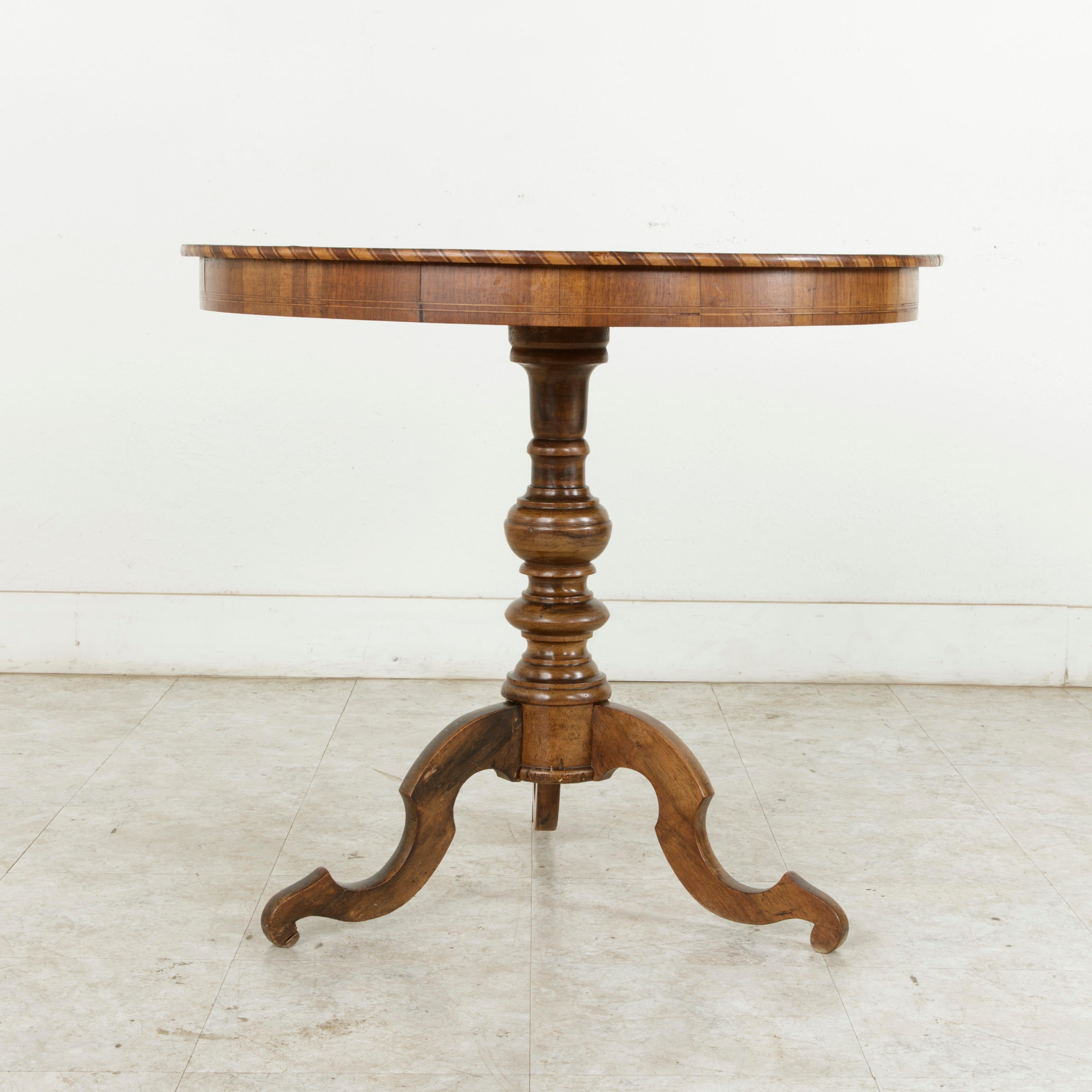 Late 19th Century Italian Marquetry Gueridon or Pedestal Table 3