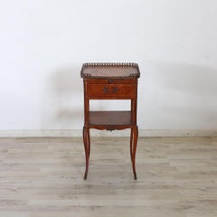 Late 19th Century Italian Napoleon III Antique Nightstand or Side Table