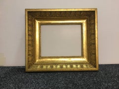 Late 19th Century Italian Neoclassical Wood Frame with Gold Leaf Cover
