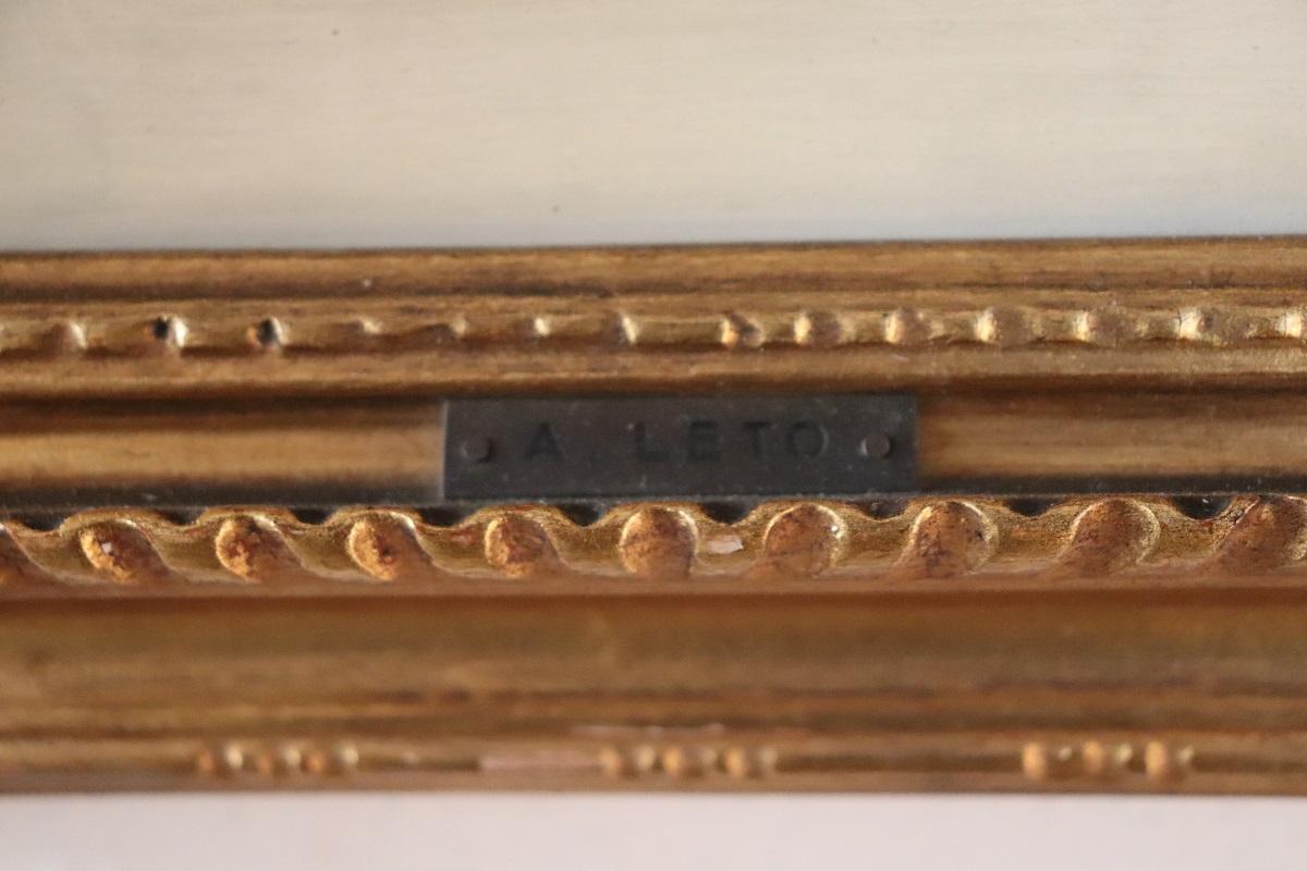 Italiano Pittura a olio su tavola della fine del XIX secolo, Sentiero nel Wood, firmata in vendita