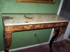 Late 19th Century Italian Onyx Top Console