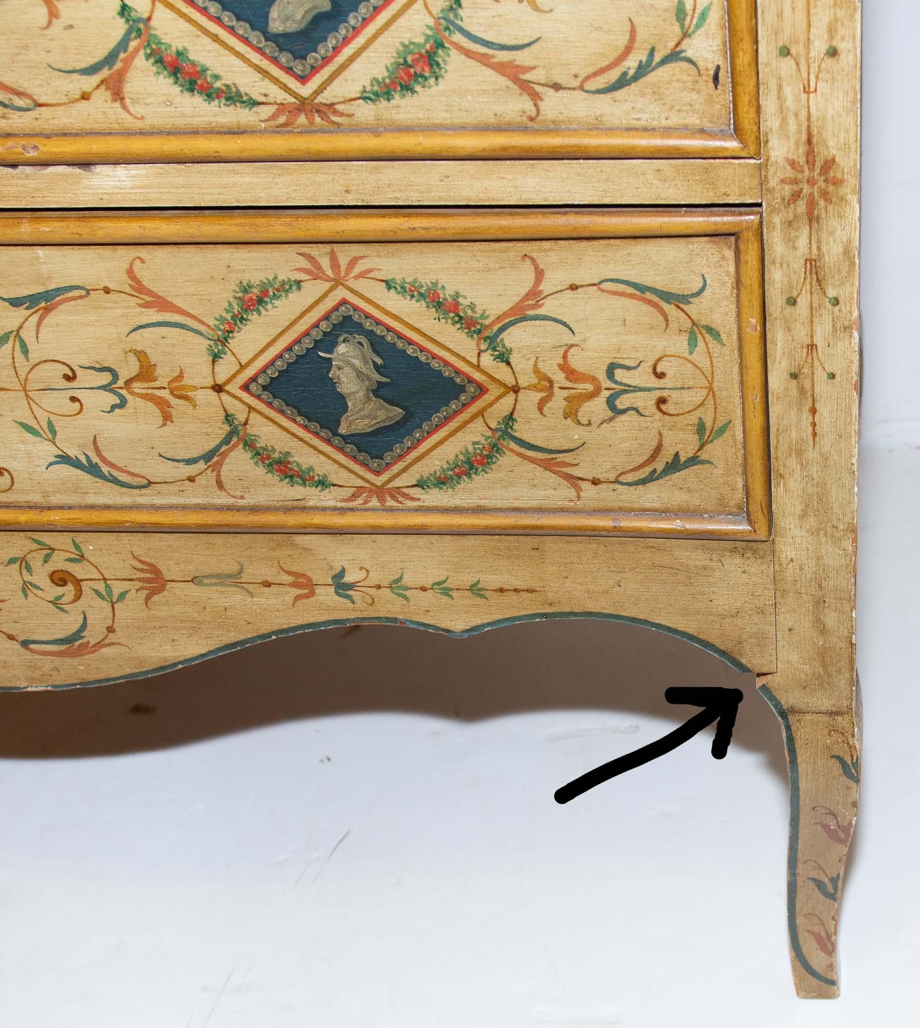 Late 19th Century Italian Painted Commode 5