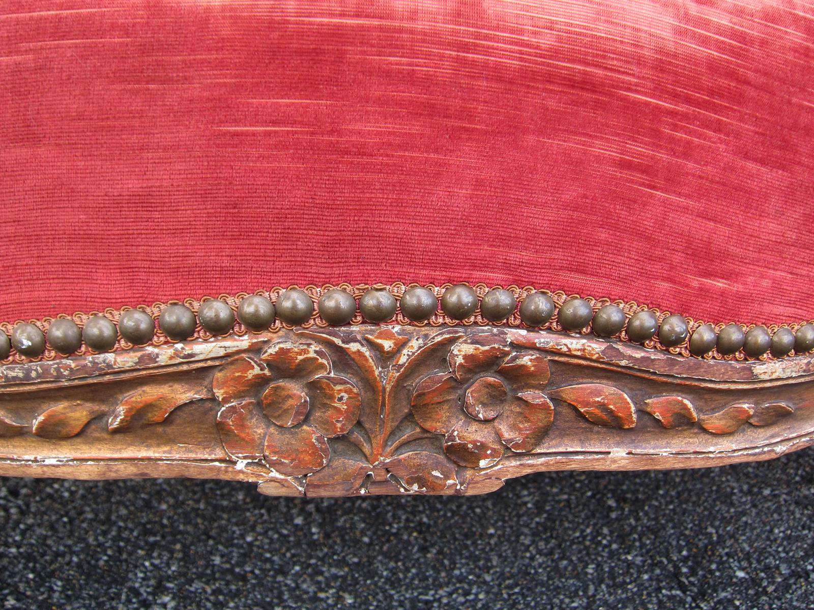 Late 19th Century Italian Settee, Carved For Sale 8