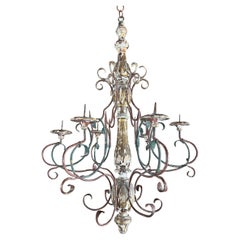 Late 19th Century Italian Six-Arm Chandelier