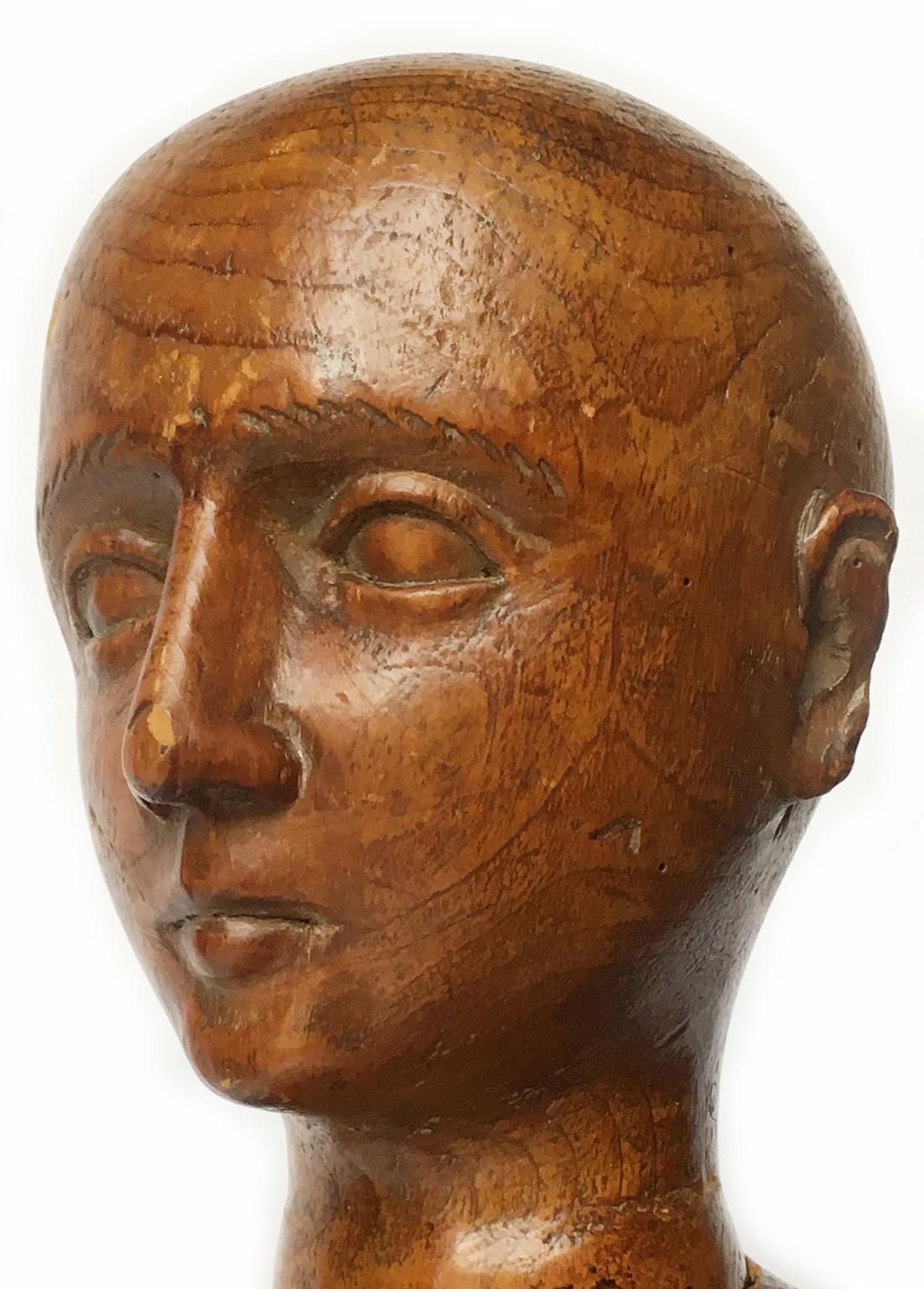 Late 19th Century Italian Wood Mannequin, circa 1880 For Sale 5