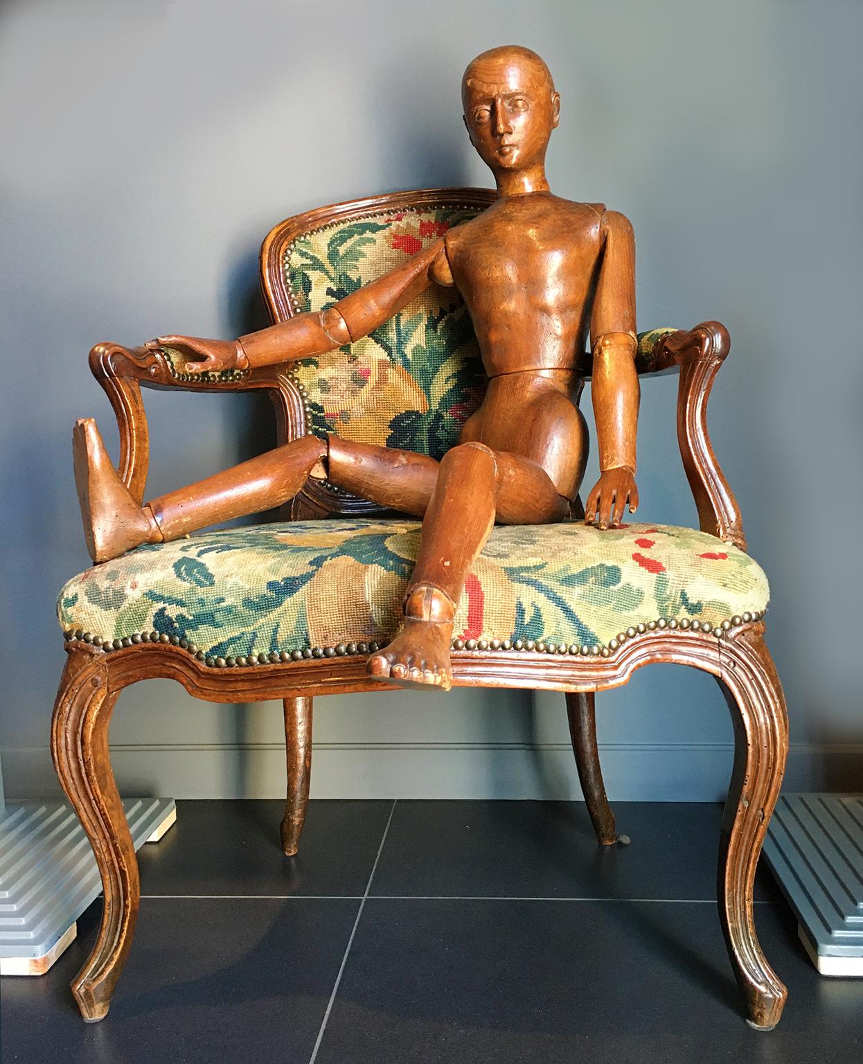 Late 19th Century Italian Wood Mannequin, circa 1880 For Sale 12